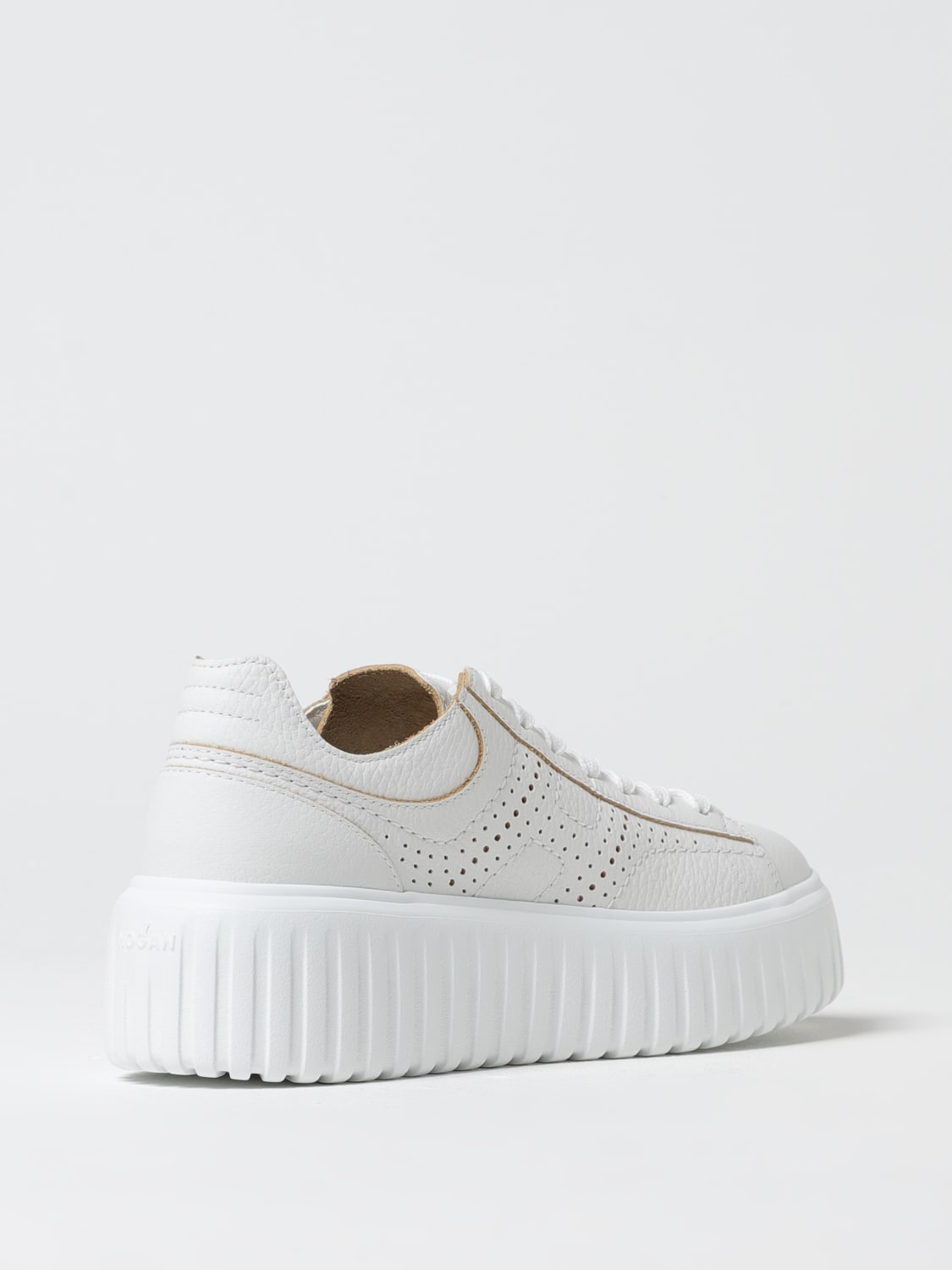 スニーカー HOGAN Women Sneakers HXW6450FJ50I9SU006 Grey Hogan H-Stripes Sneakers In Suede - Grey | HXW6450FJ50I9SU006