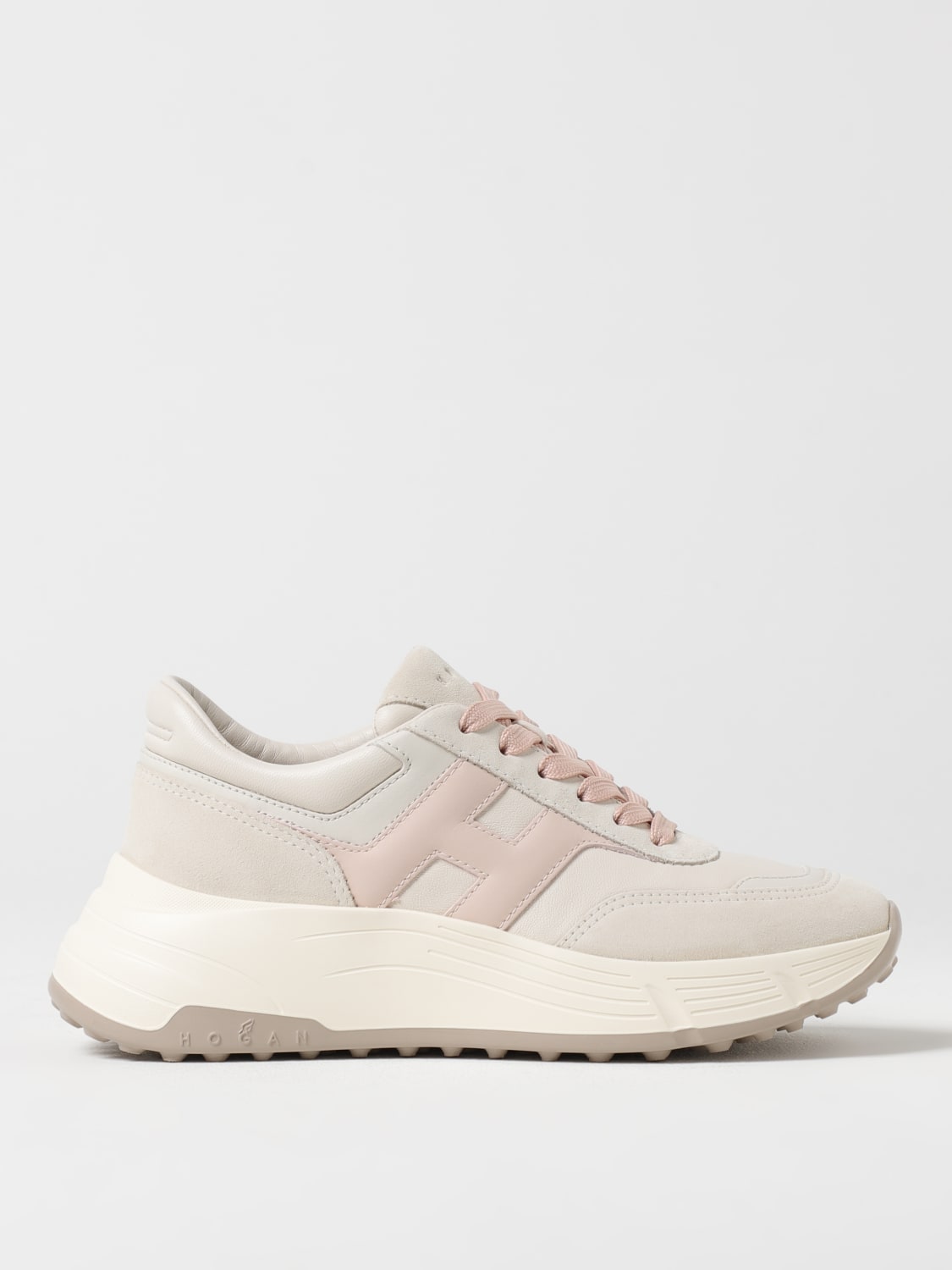 スニーカー HOGAN SNEAKER HOGAN H669 IN PELLE LISCIA HOGAN: Sneakers H669 in pelle - Rosa | Sneakers Hogan