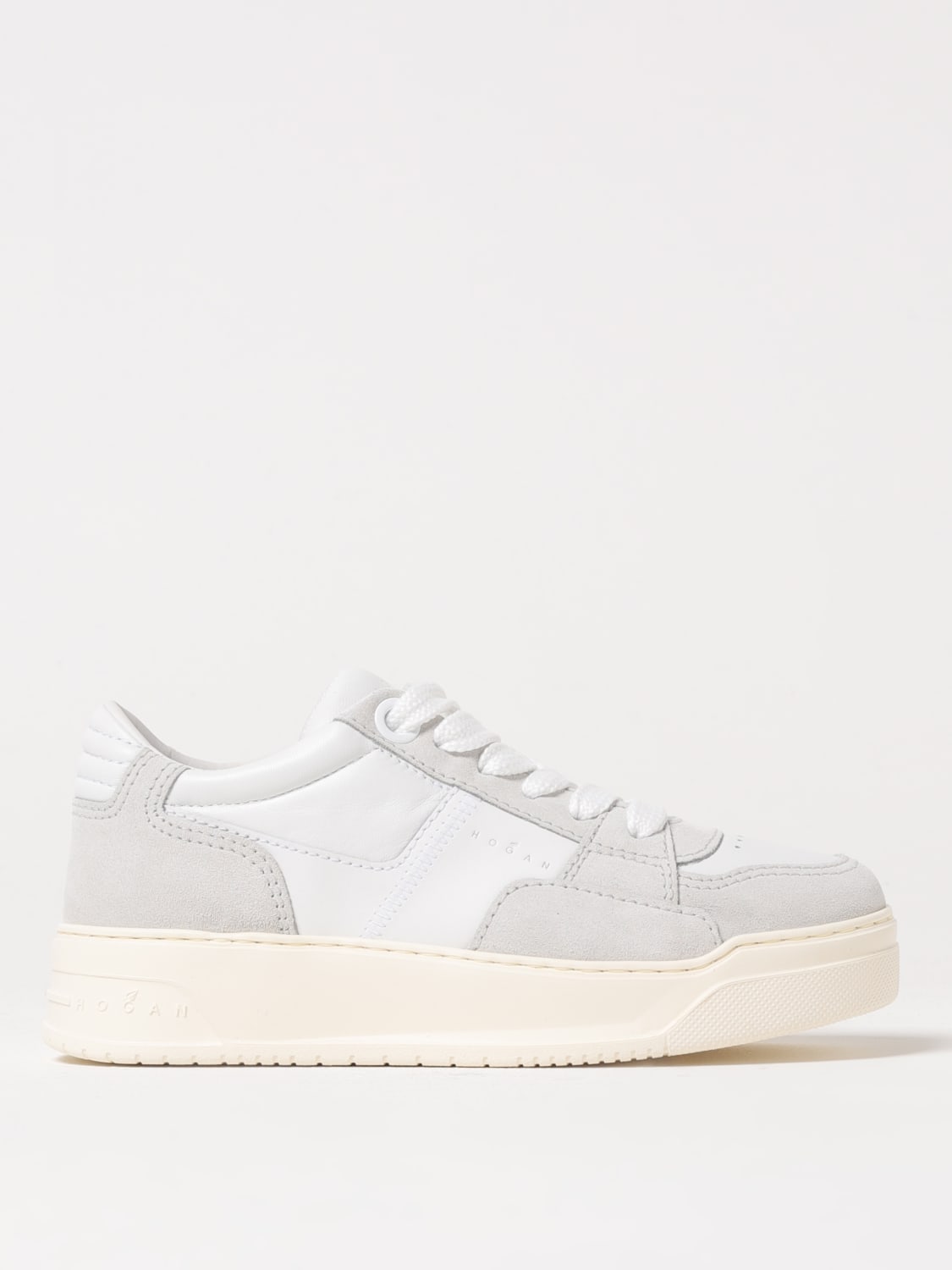 HOGAN SNEAKERS: Sneakers Chamallow Hogan in pelle, Bianco - Img 1