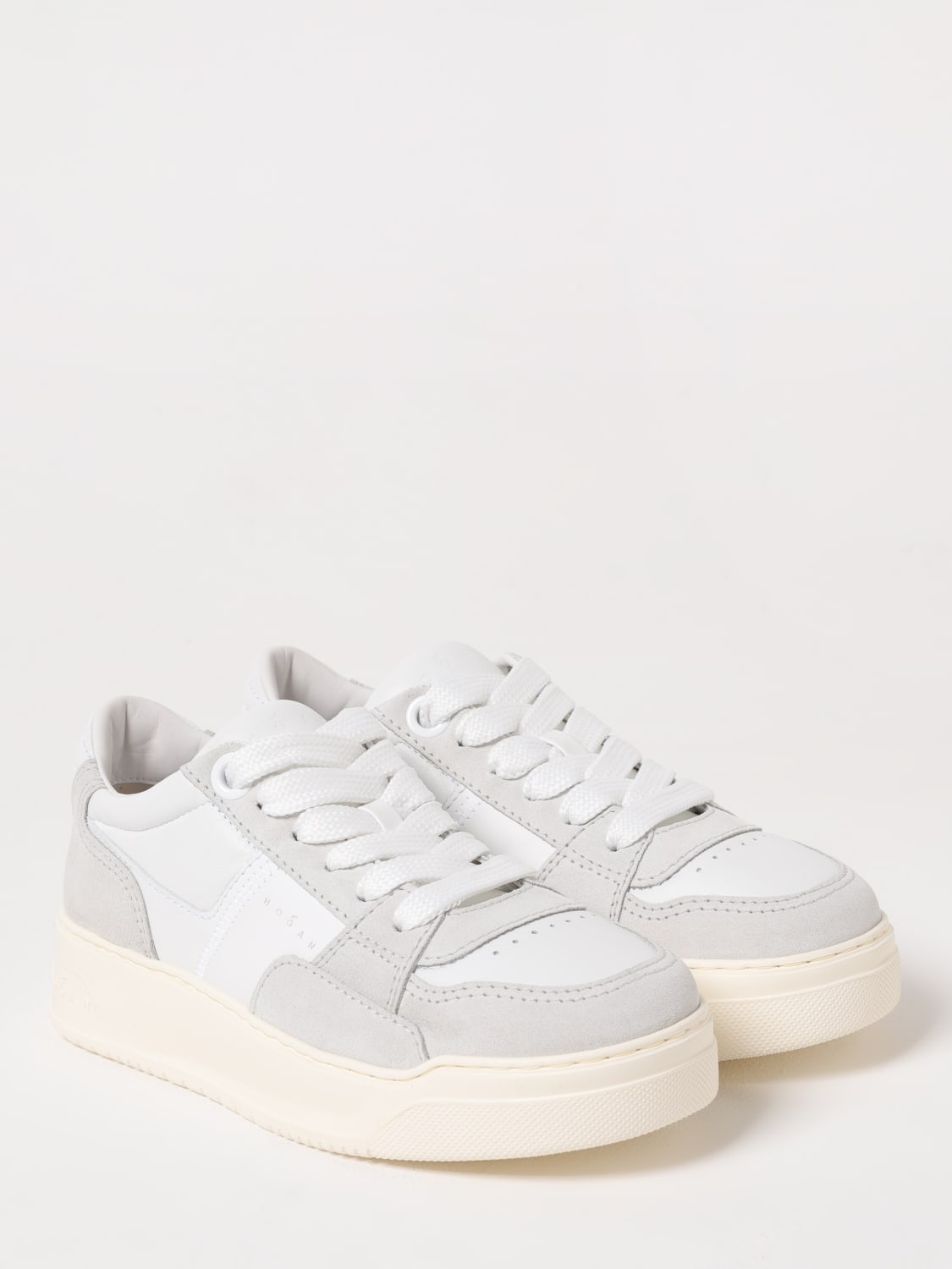 HOGAN SNEAKERS: Sneakers Chamallow Hogan in pelle, Bianco - Img 2