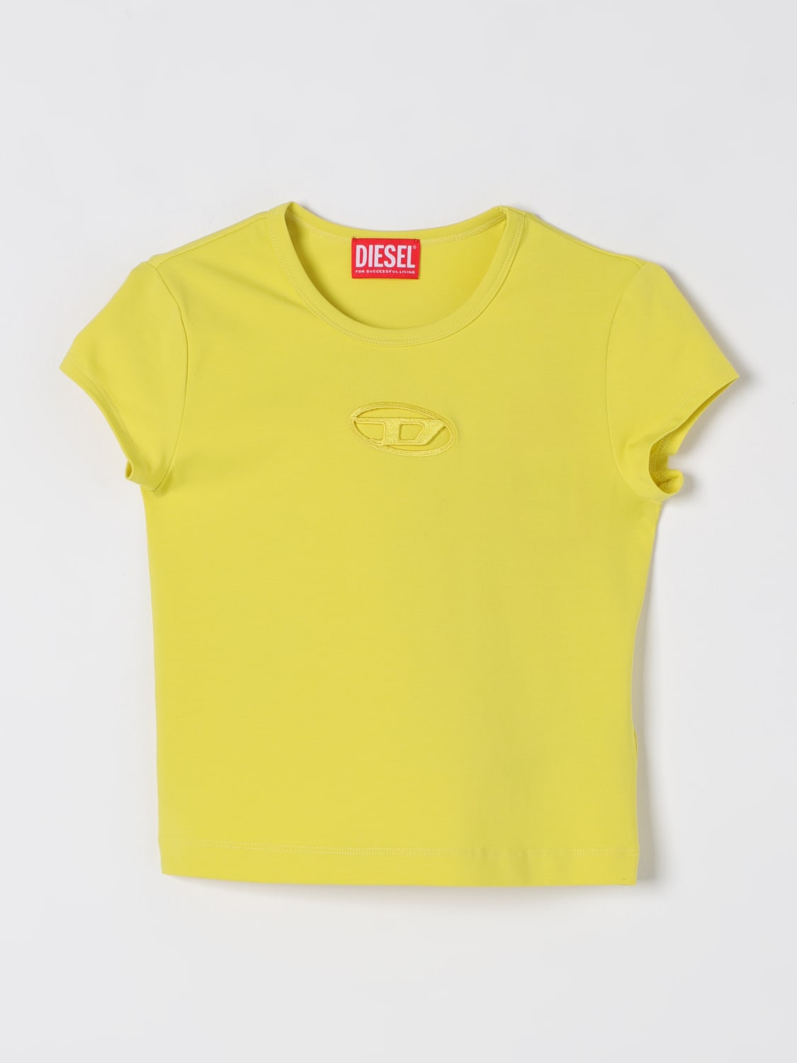 DIESEL: T-shirt kids - Yellow | Diesel t-shirt J018300AFAA