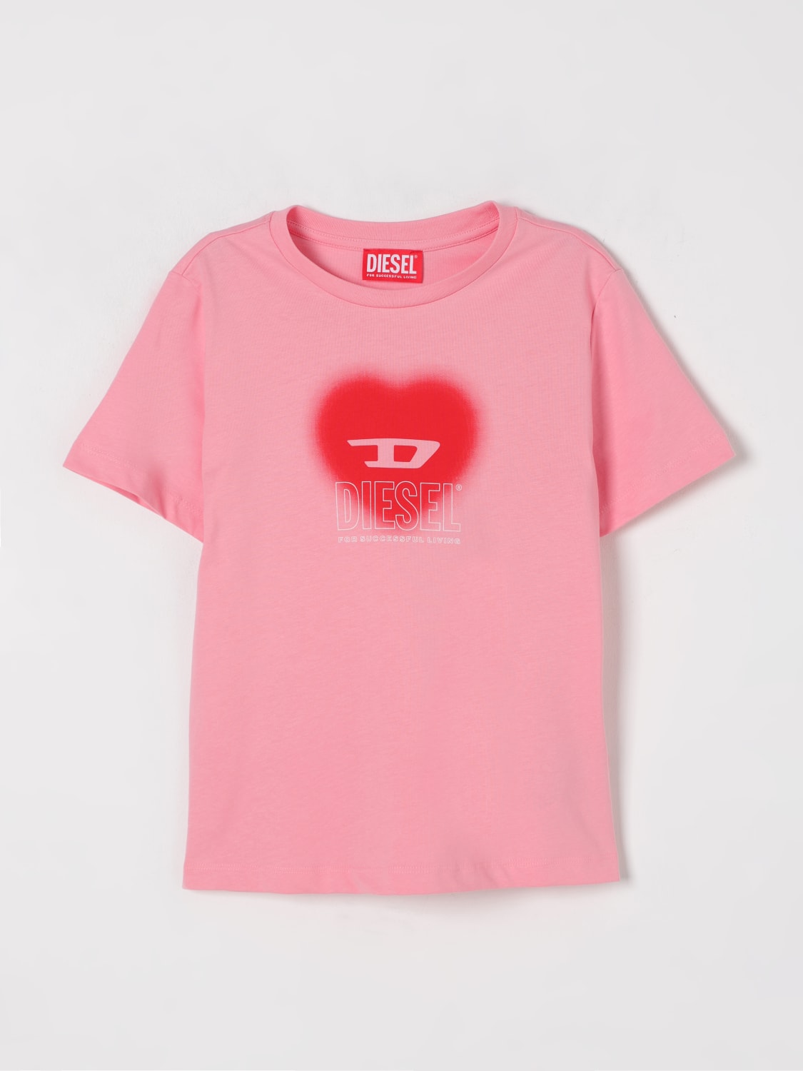 DIESEL：Tシャツ ボーイ - ピンク | GIGLIO.COMオンラインの