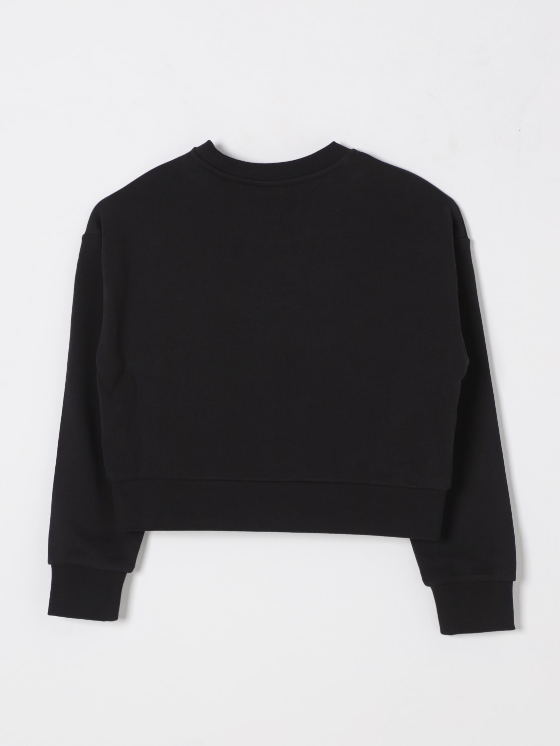 DIESEL MAGLIA: Felpa a girocollo Oval D Diesel in cotone, Nero - Img 2