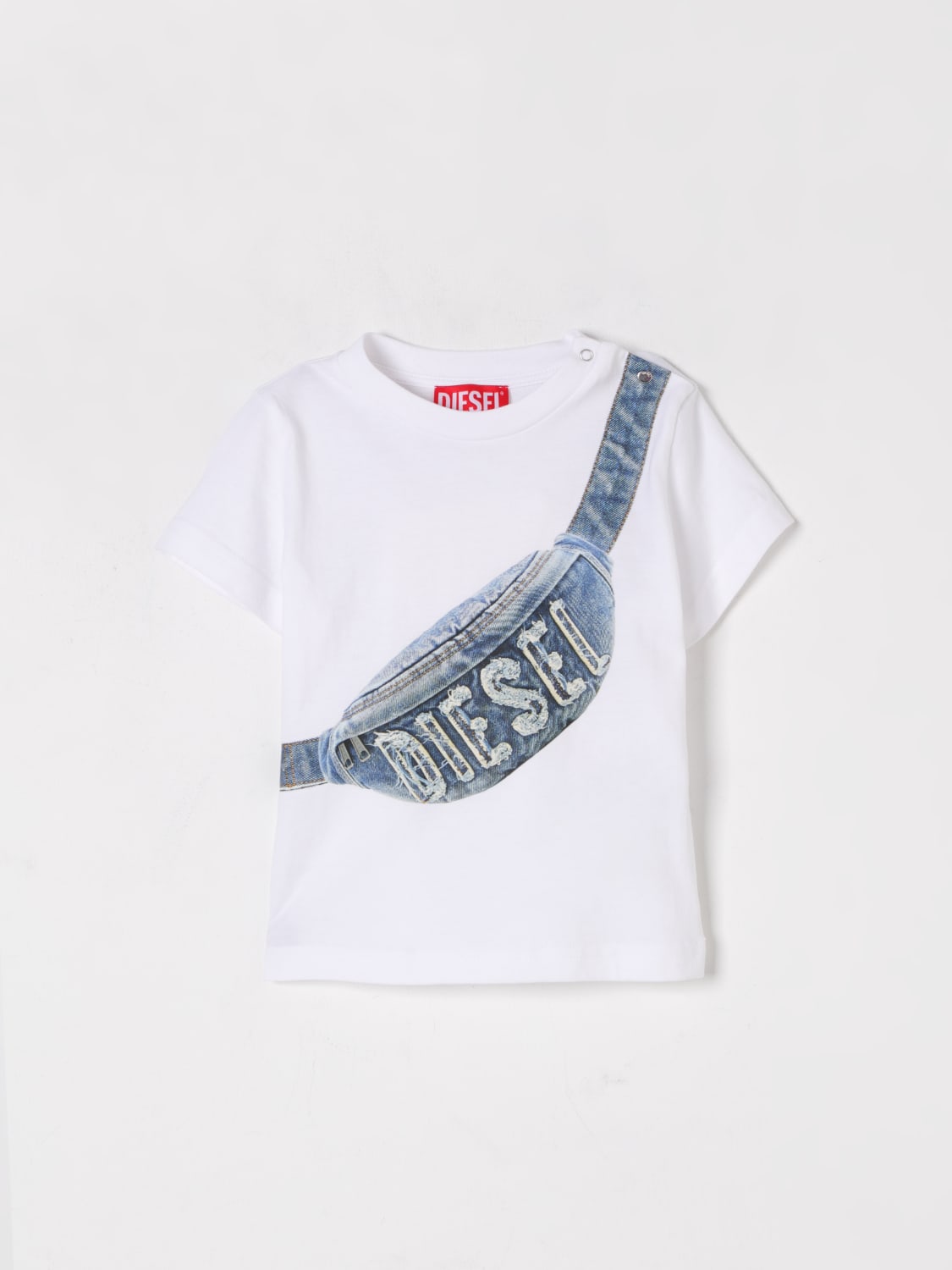 DIESEL T-SHIRT: T-shirt kids Diesel, White - Img 1