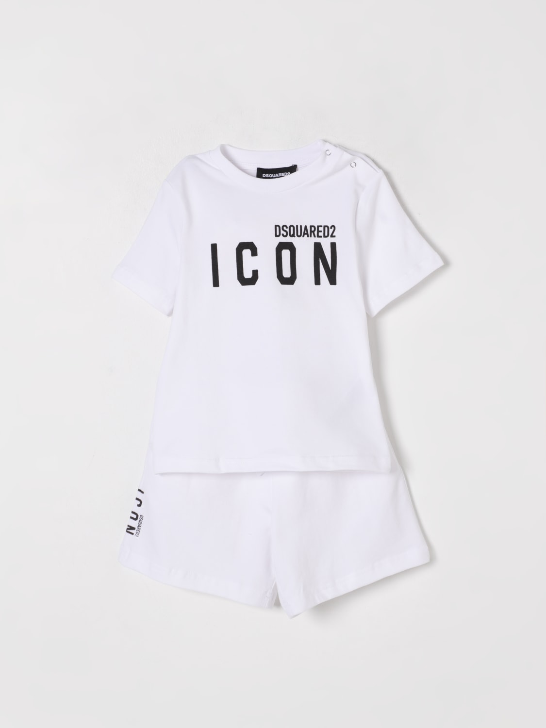 DSQUARED2 JUMPSUIT: Jumpsuit kids Dsquared2, White - Img 1