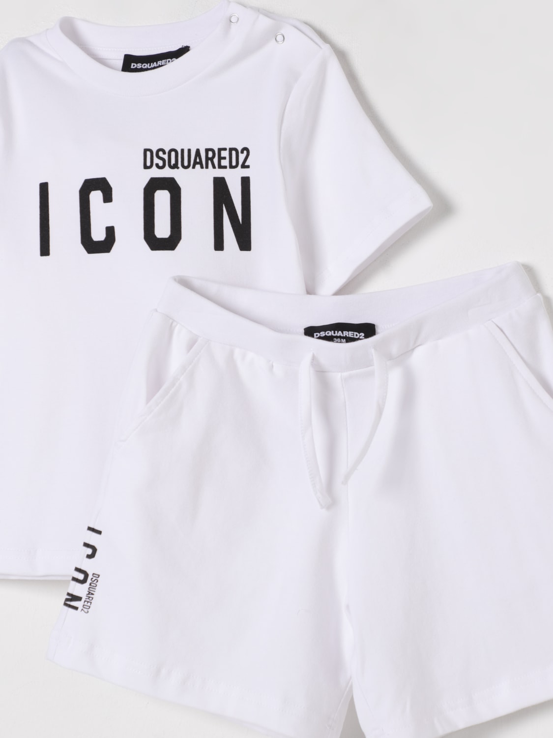 DSQUARED2 JUMPSUIT: Jumpsuit kids Dsquared2, White - Img 3