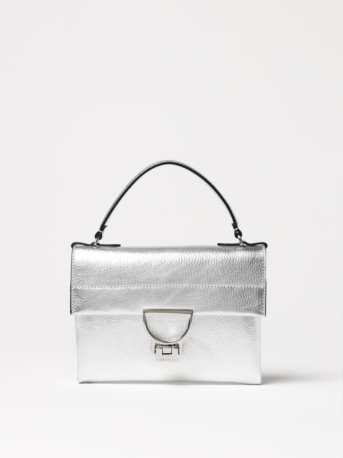 COCCINELLE MINI BAG: Shoulder bag woman Coccinelle, Silver - Img 1