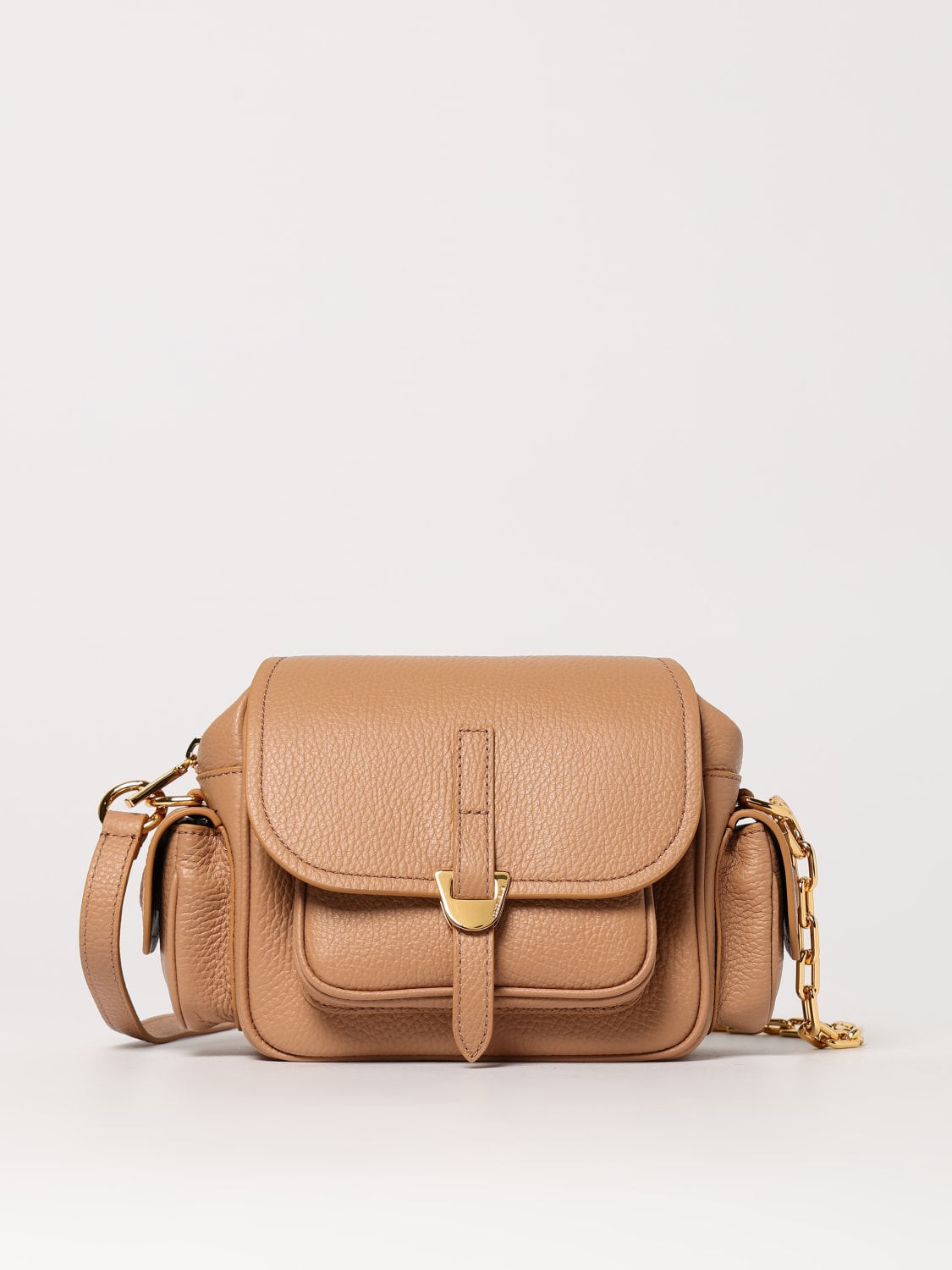 COCCINELLE MINI BAG: Shoulder bag woman Coccinelle, Sand - Img 1