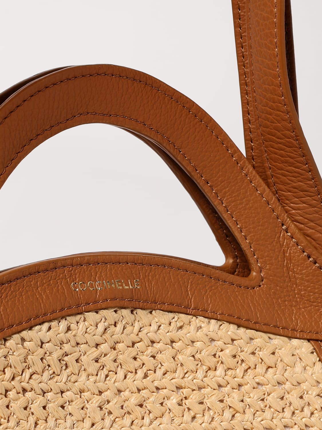 ショルダーバッグ・ポシェット COCCINELLE Woman Shoulder bag Natural E1SXG110101 M44 COCCINELLE Woman Shoulder bag Natural E1SXG110101 M44