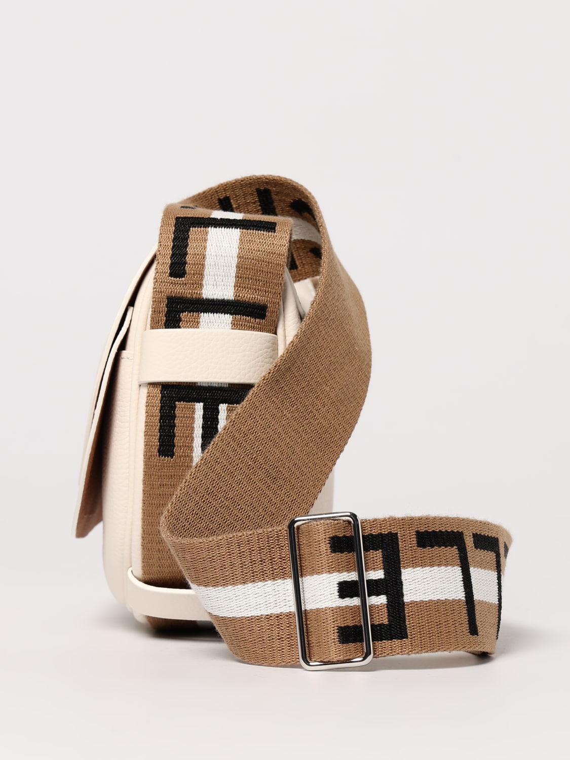 COCCINELLE BORSA MINI: Borsa Raquel Coccinelle in pelle a grana , Bianco - Img 3