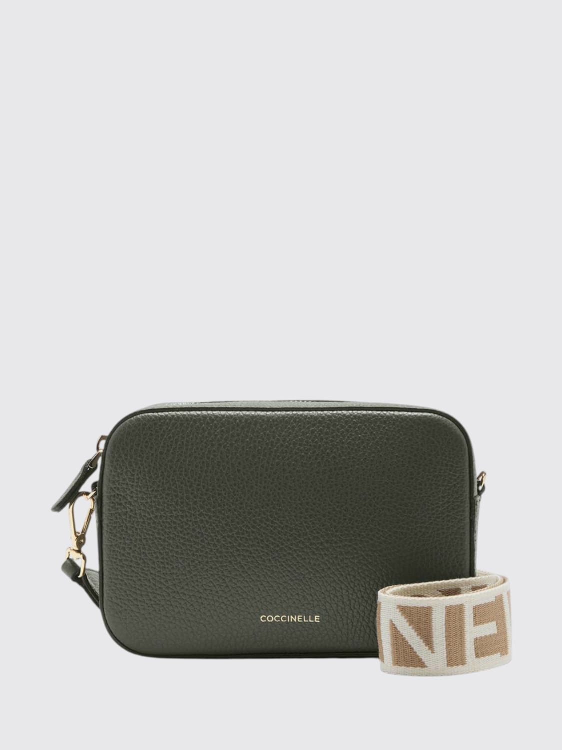 COCCINELLE BORSA MINI: Borsa Tebe Small Coccinelle in pelle a grana, Nero 1 - Img 1