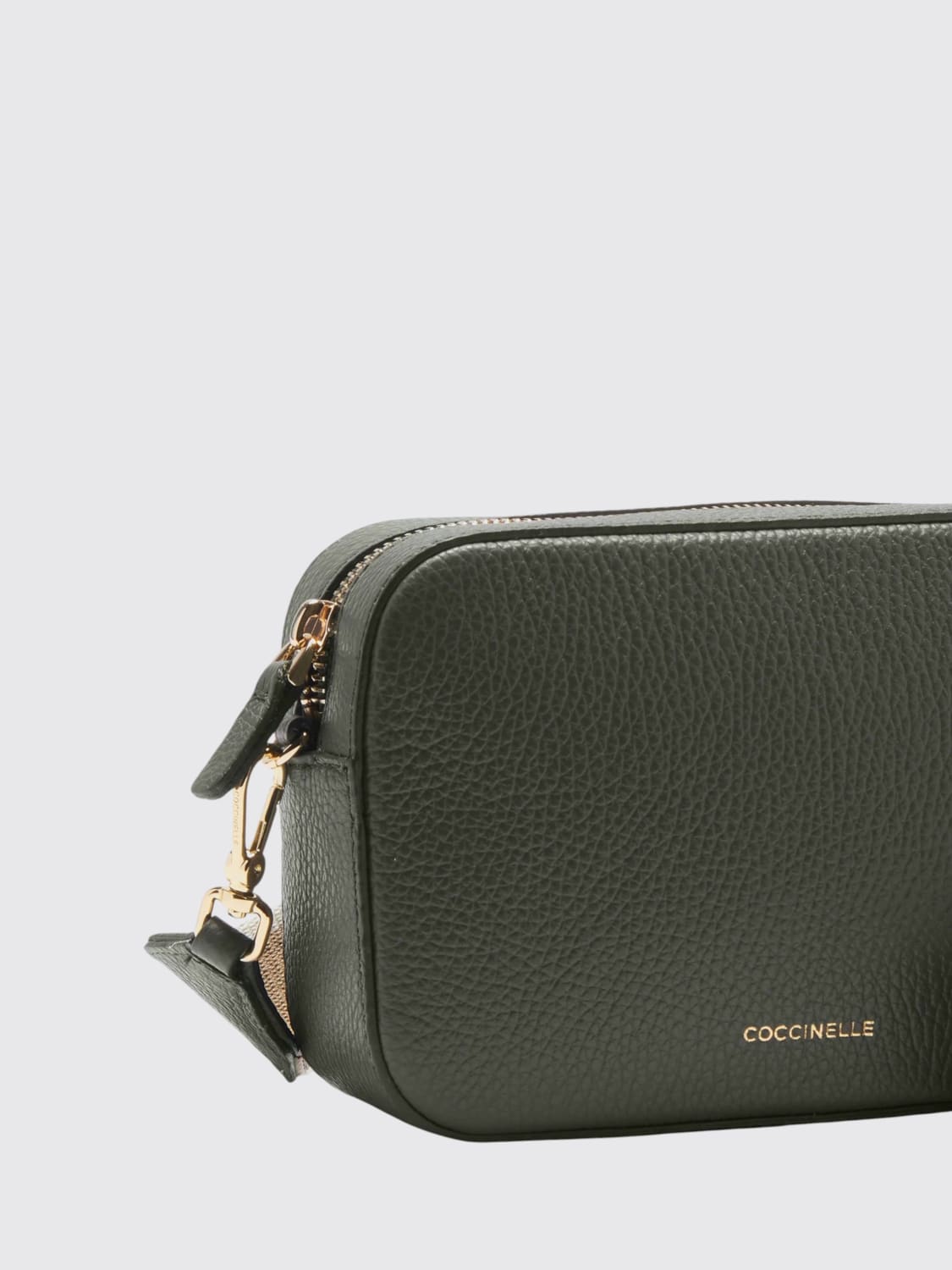 COCCINELLE BORSA MINI: Borsa Tebe Small Coccinelle in pelle a grana, Nero 1 - Img 3