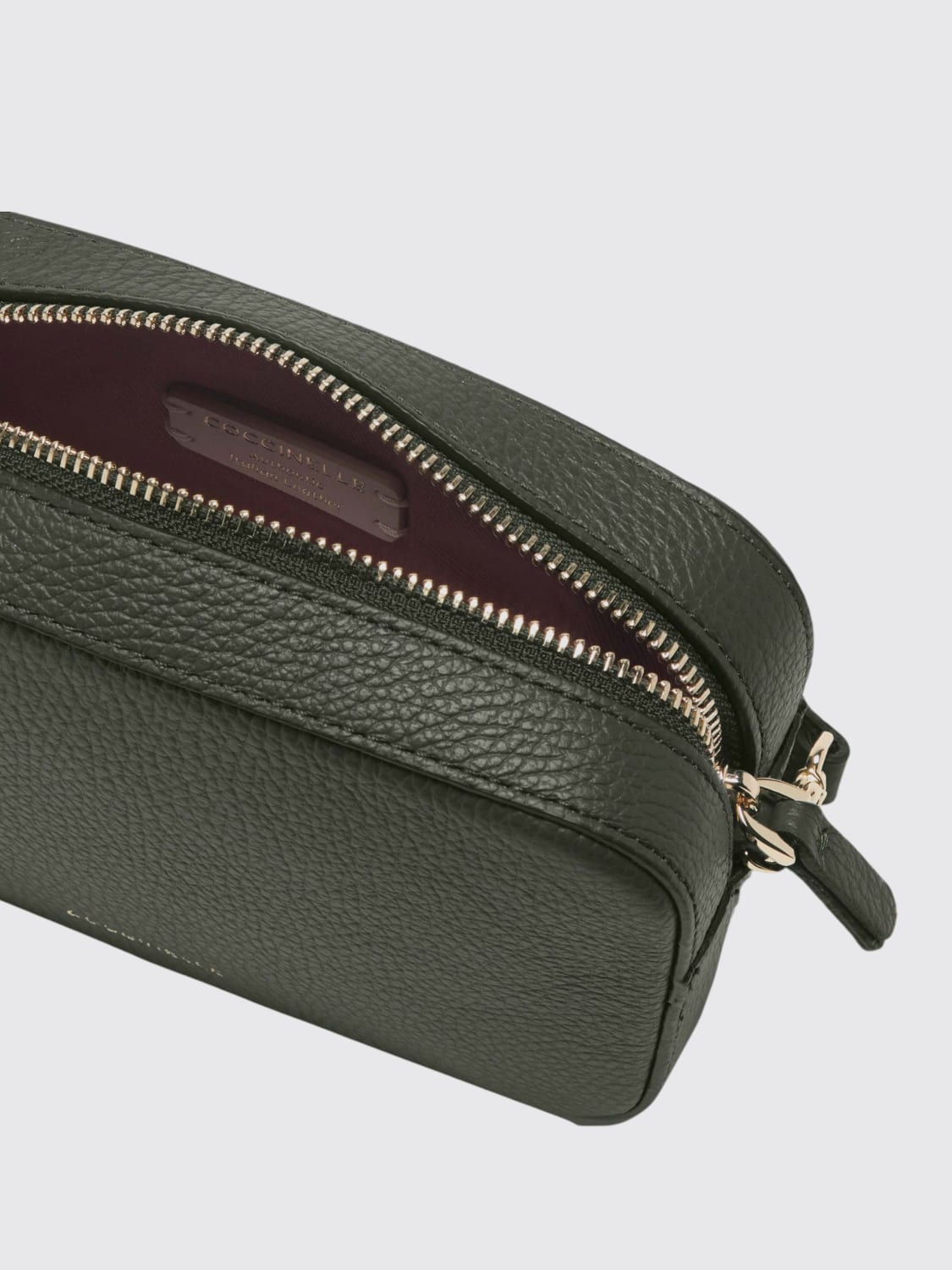 COCCINELLE BORSA MINI: Borsa Tebe Small Coccinelle in pelle a grana, Nero 1 - Img 4