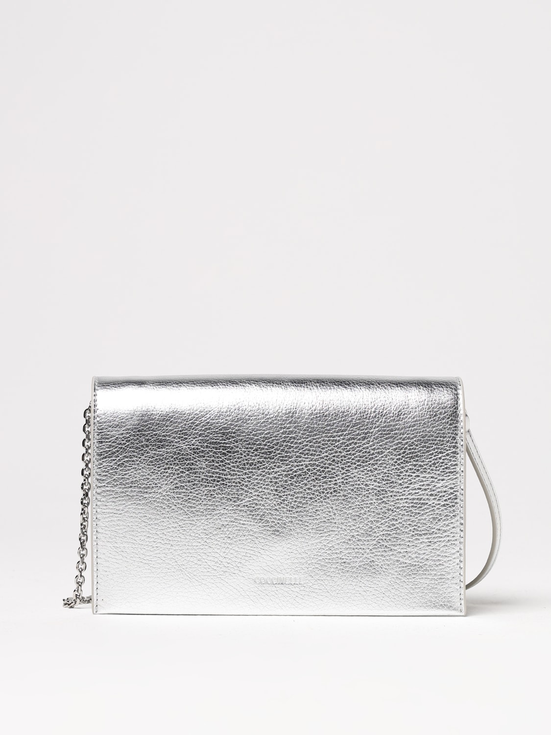 COCCINELLE MINI BAG: Shoulder bag woman Coccinelle, Silver - Img 1