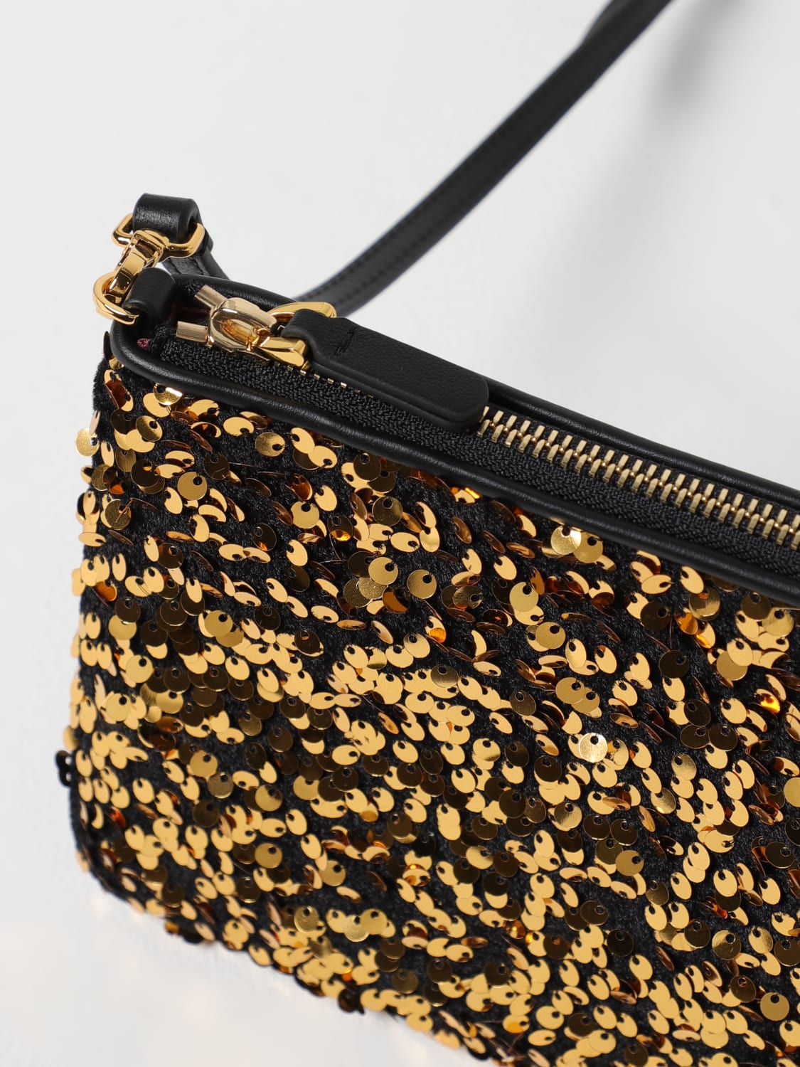 COCCINELLE MINITASCHE: Schultertasche damen Coccinelle, Gold - Img 3