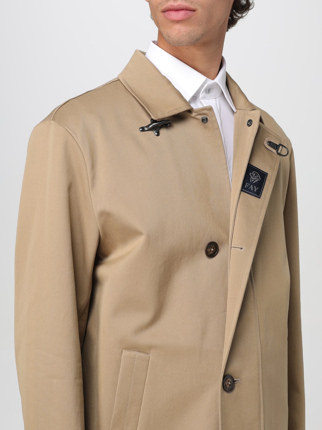 FAY JACKET: Coat men Fay, Beige - Img 4