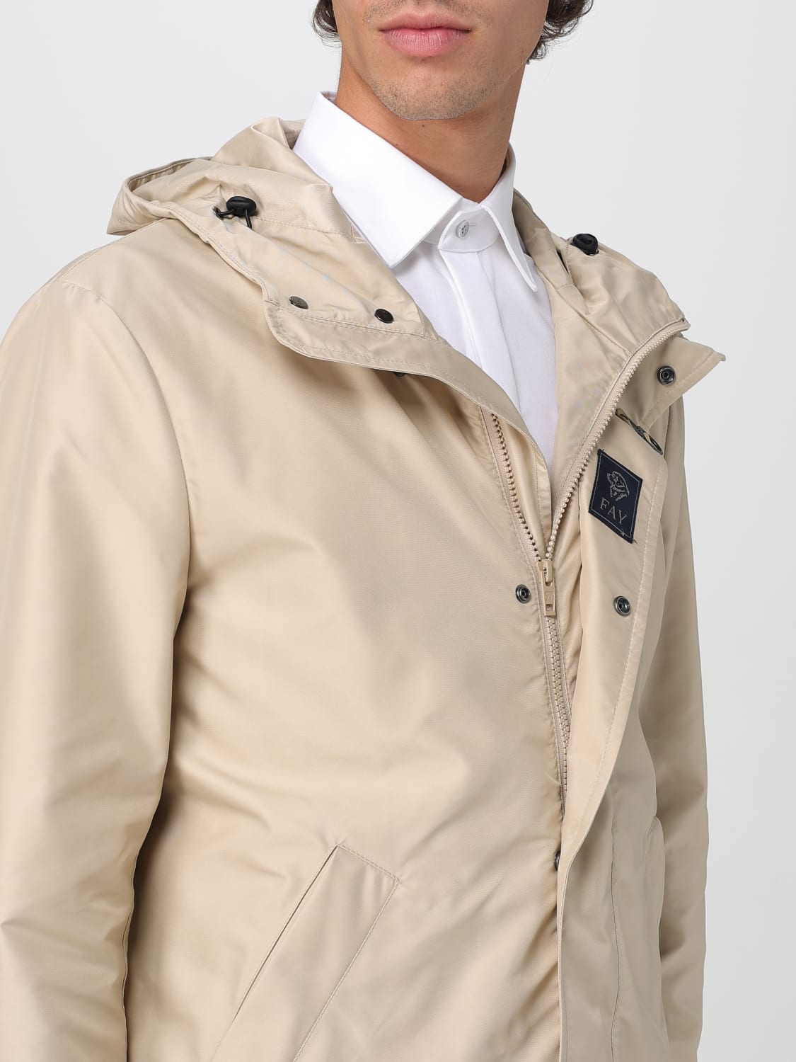 FAY 코트: 재킷 남성 Fay, 베이지 - Img 4