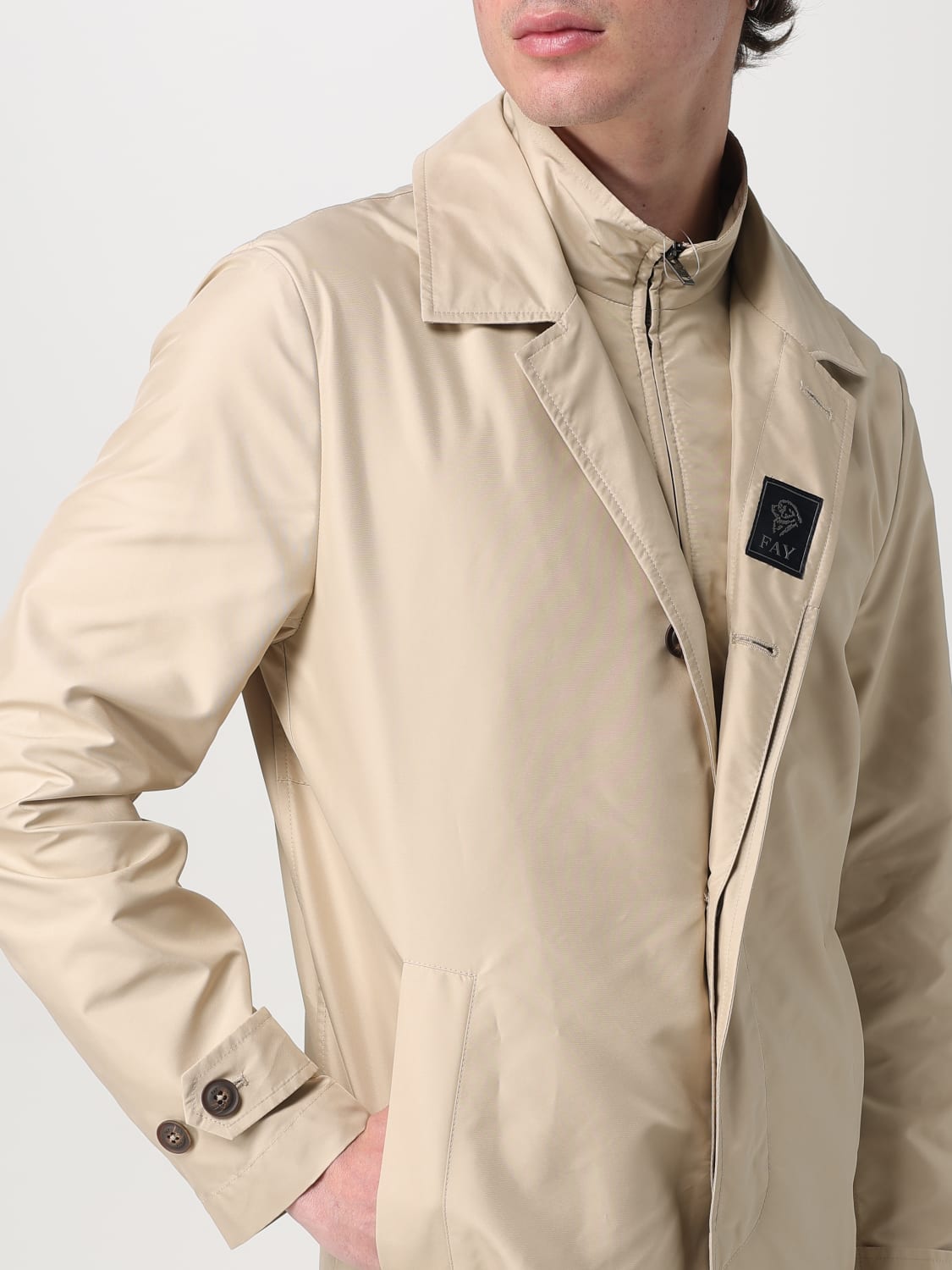 FAY JACKET: Jacket men Fay, Beige - Img 4