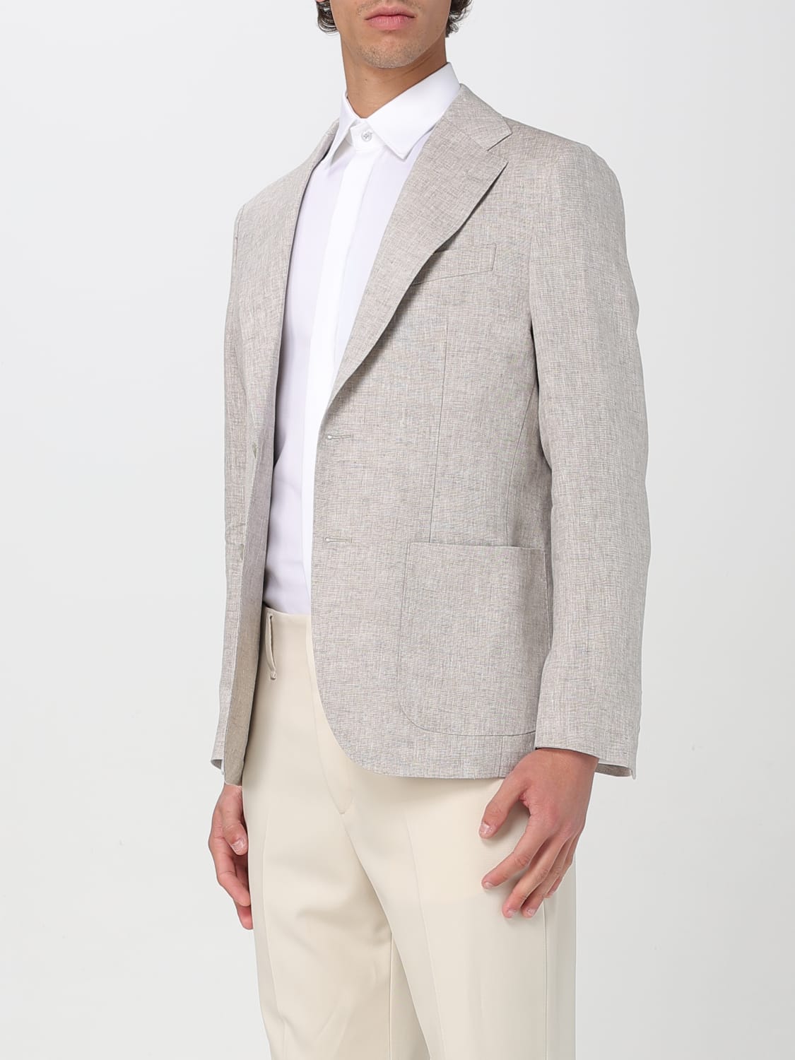 FAY JACKET: Blazer men Fay, Beige - Img 3