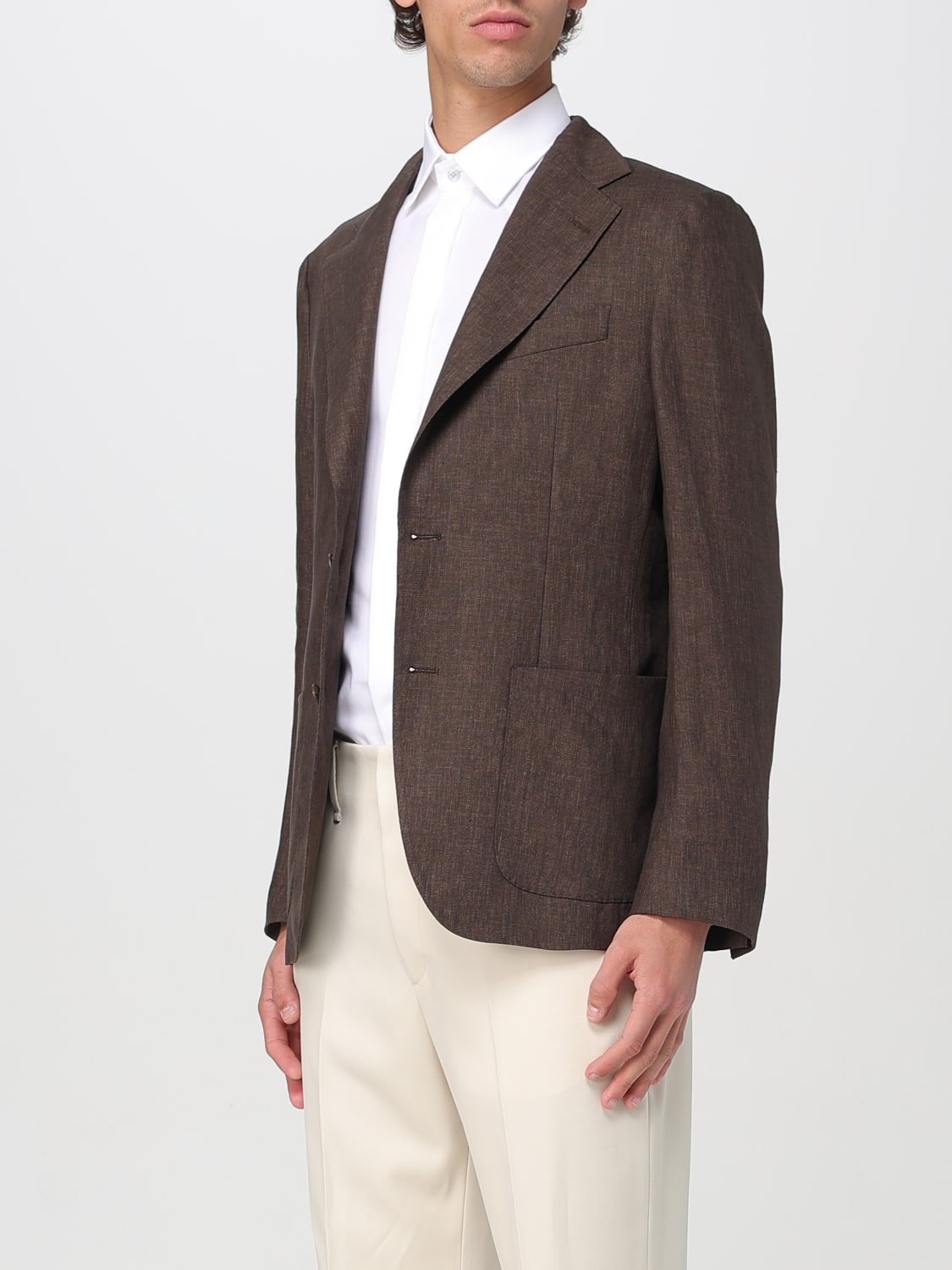 FAY JACKET: Blazer men Fay, Brown - Img 3