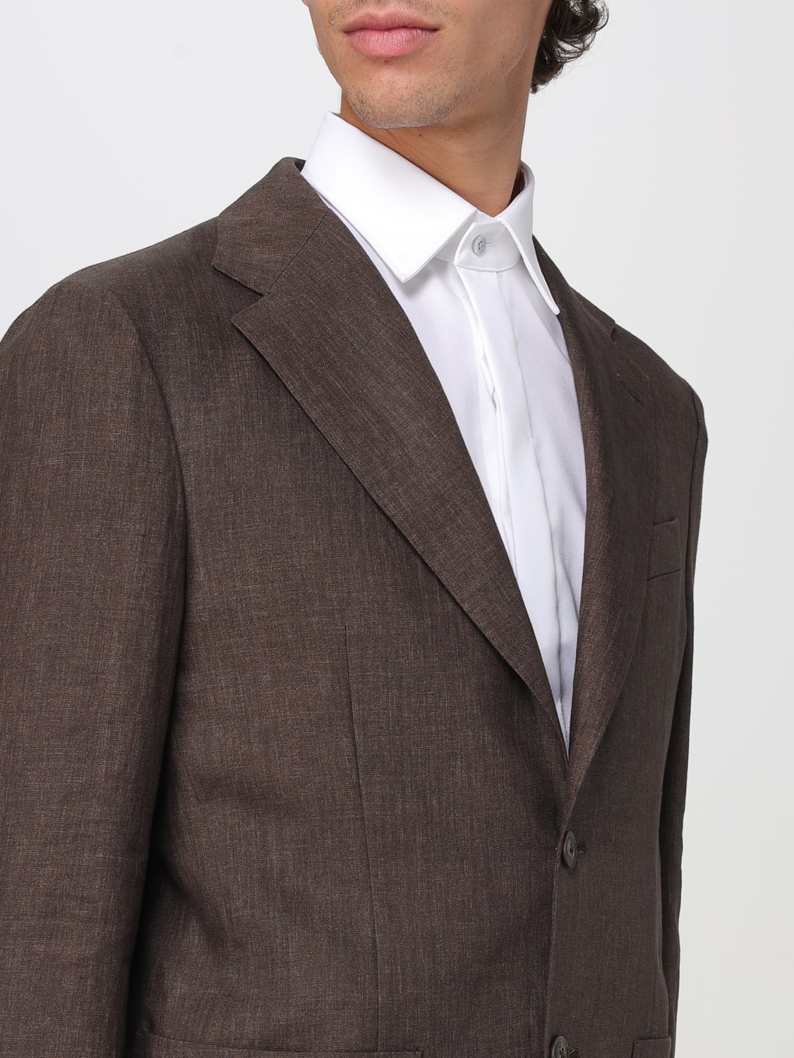 FAY JACKET: Blazer men Fay, Brown - Img 4