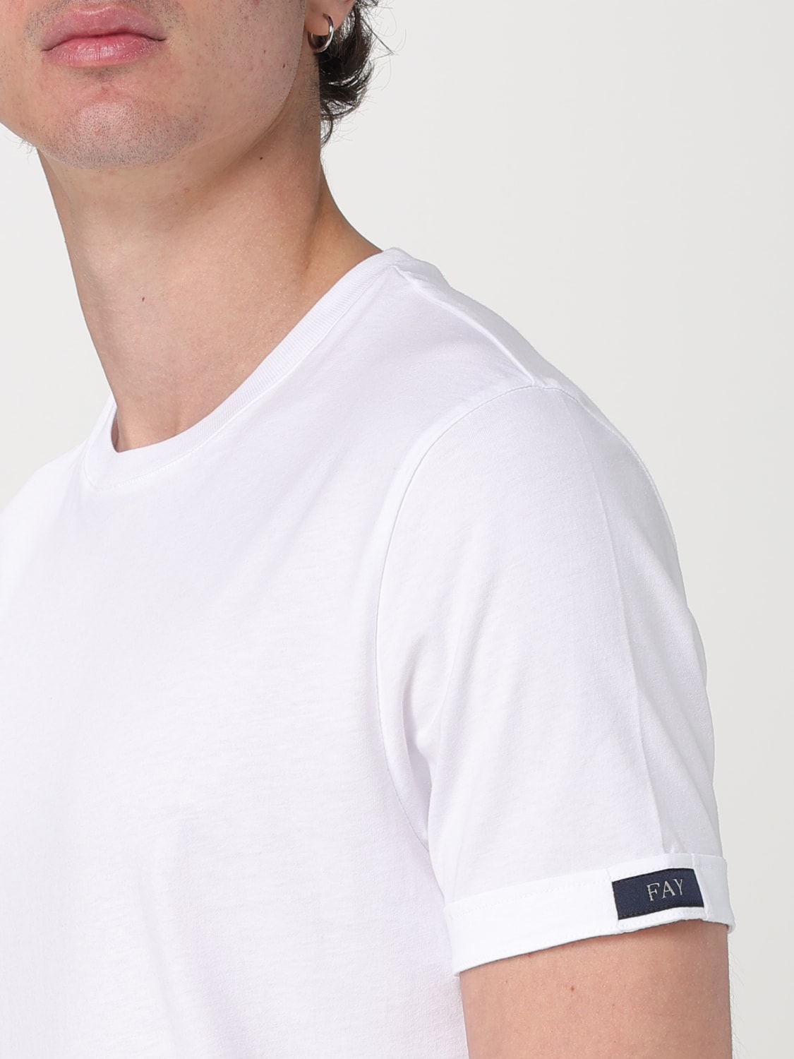 FAY CAMISETA: Camiseta hombre Fay, Blanco - Img 3