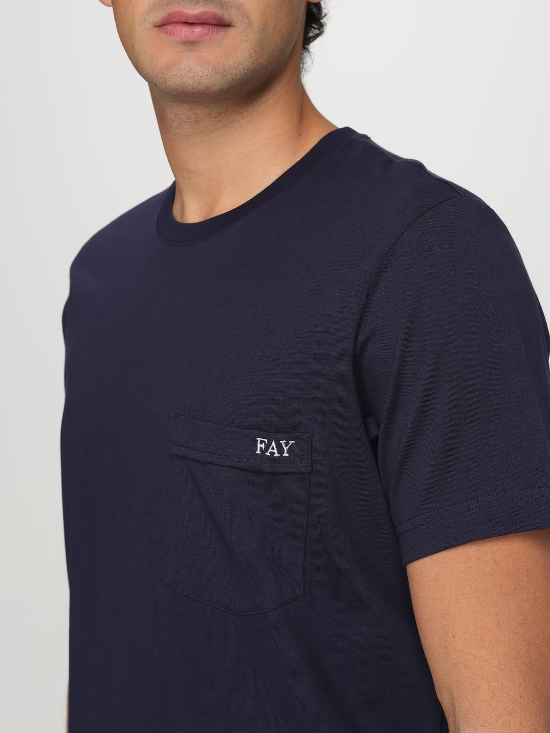 FAY T-SHIRT: T-shirt men Fay, Blue - Img 3