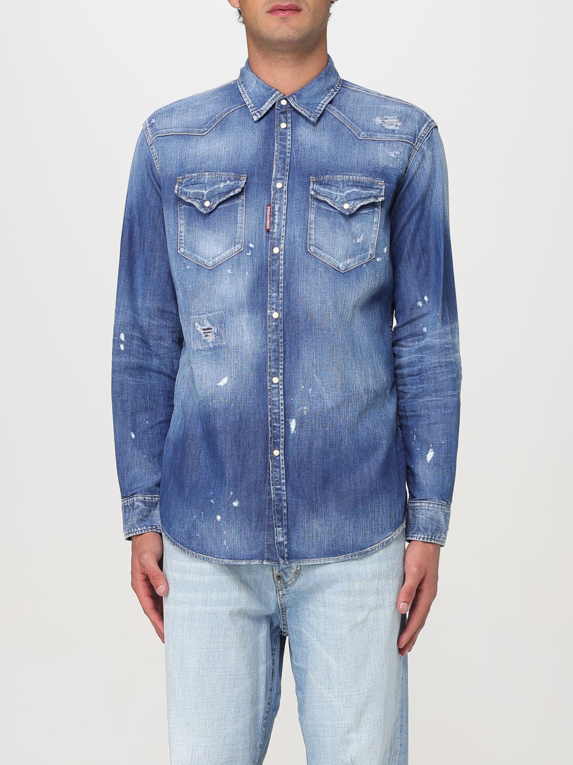 DSQUARED2 HEMD: Hemd herren Dsquared2, Denim - Img 1