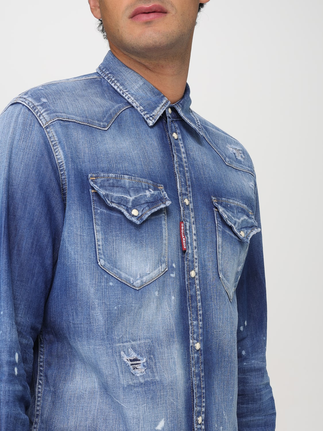 DSQUARED2 HEMD: Hemd herren Dsquared2, Denim - Img 4