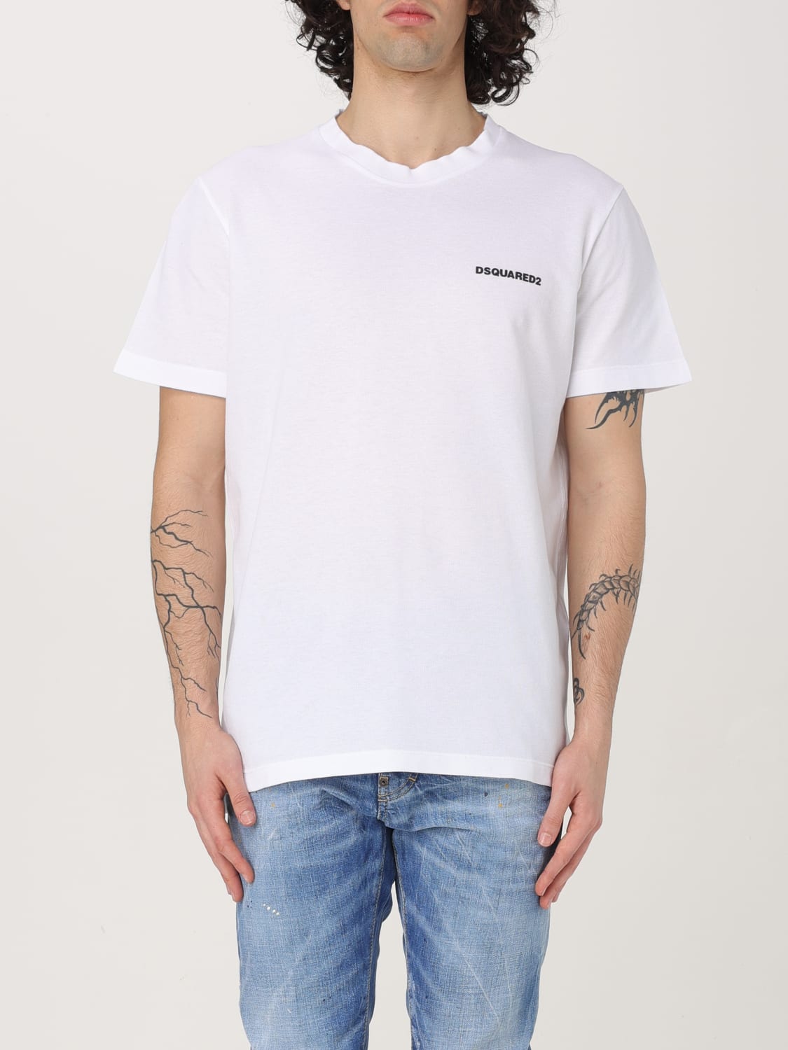 Tシャツ・カットソー DSQUARED2 Men T-shirt White S71GD1564S22743 100 DSQUARED2: T-shirt men - White | Dsquared2 t-shirt