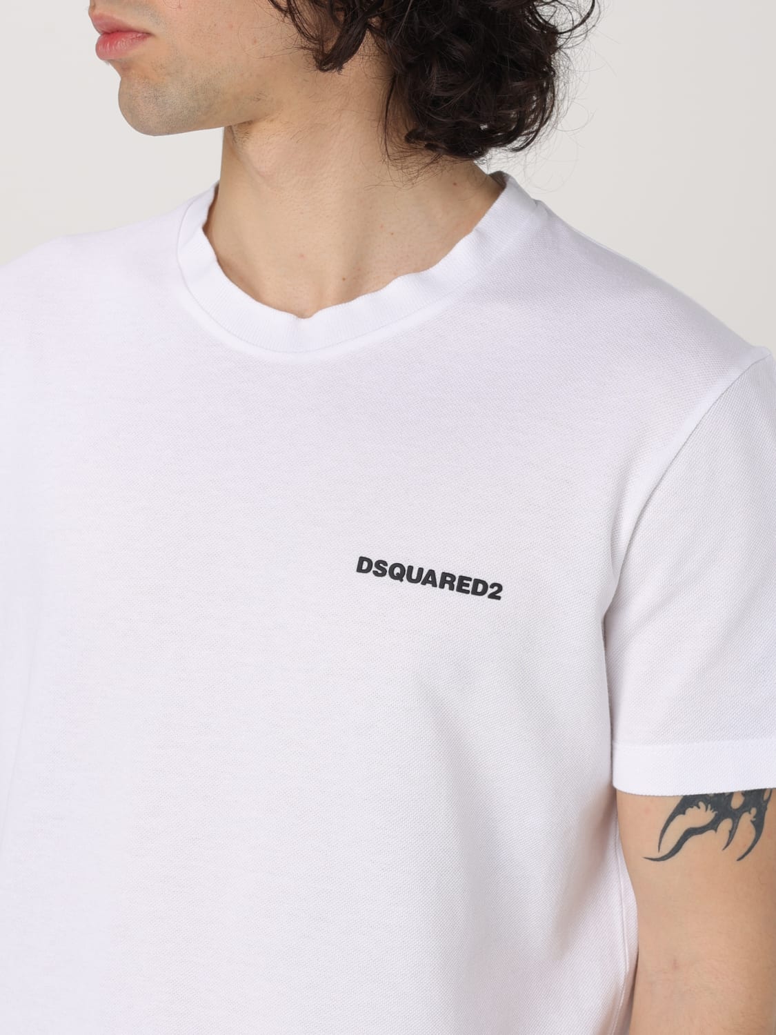 Tシャツ・カットソー DSQUARED2 Men T-shirt White S71GD1564S22743 100 DSQUARED2: T-shirt men - White | Dsquared2 t-shirt