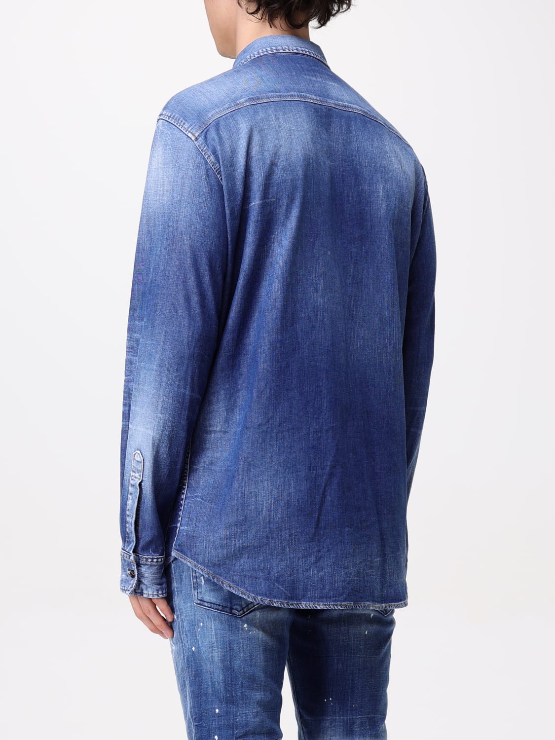 DSQUARED2 CAMISA: Camisa hombre Dsquared2, Denim - Img 3