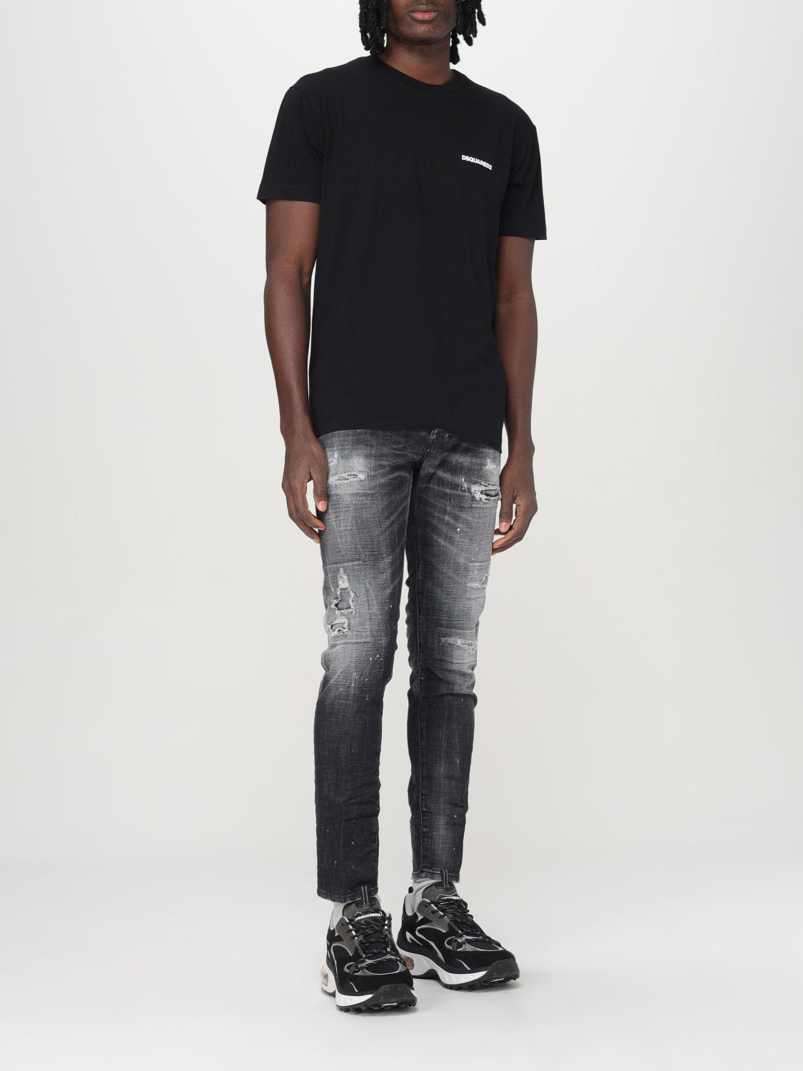 DSQUARED2: T-shirt men - Black | Dsquared2 t-shirt