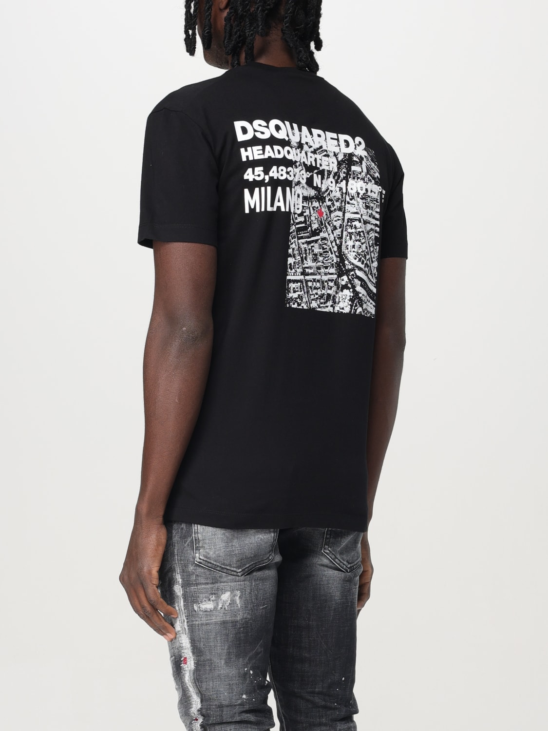 Tシャツ・カットソー DSQUARED2 Men T-shirt Black S74GD1338D20020 900 DSQUARED2: T-shirt men - Black | Dsquared2 t-shirt