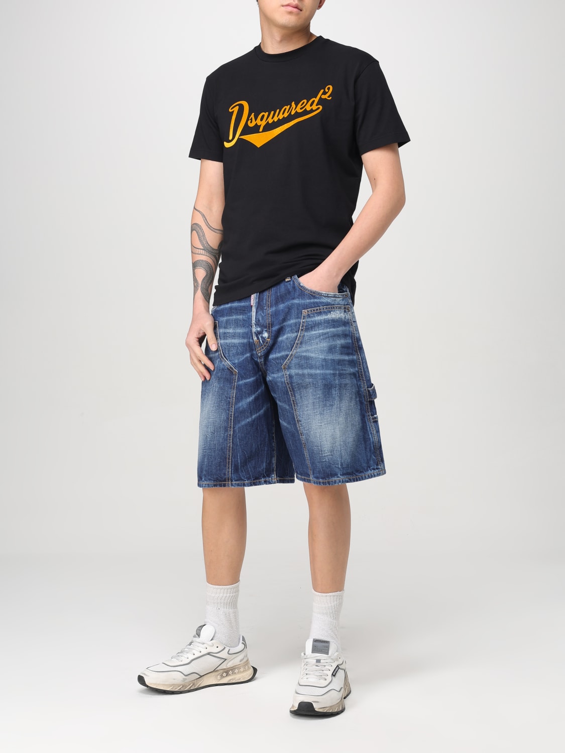 DSQUARED2 T-SHIRT: T-shirt herren Dsquared2, Schwarz - Img 2