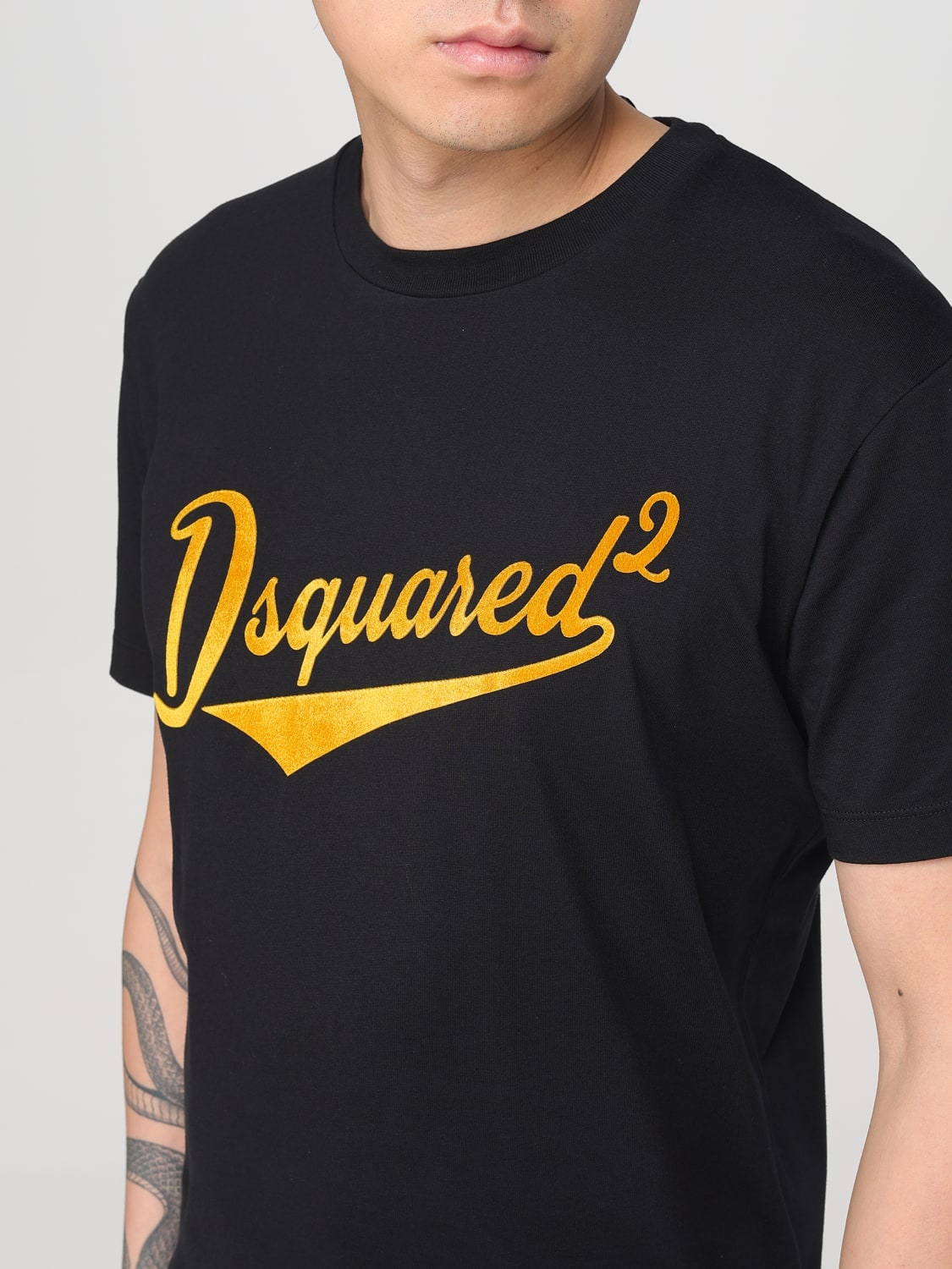 DSQUARED2 T-SHIRT: T-shirt herren Dsquared2, Schwarz - Img 4