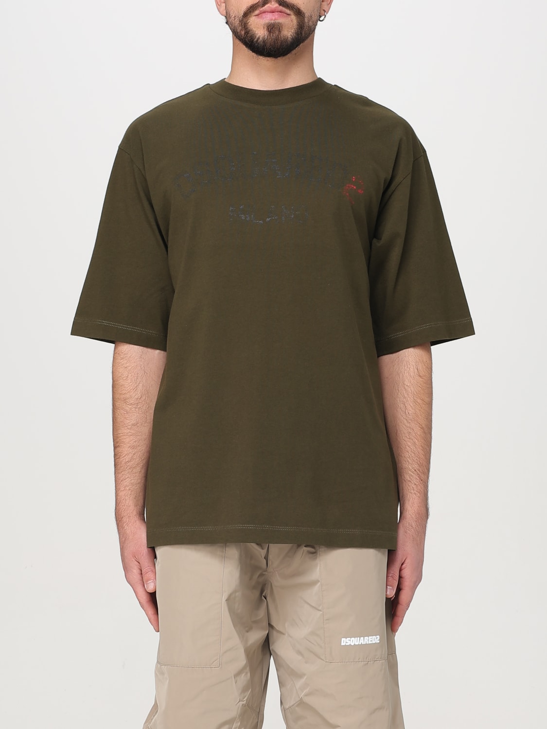 Tシャツ・カットソー DSQUARED2 Men T-shirt Military S74GD1399D20020 728 DSQUARED2: T-shirt men - Military | Dsquared2 t-shirt