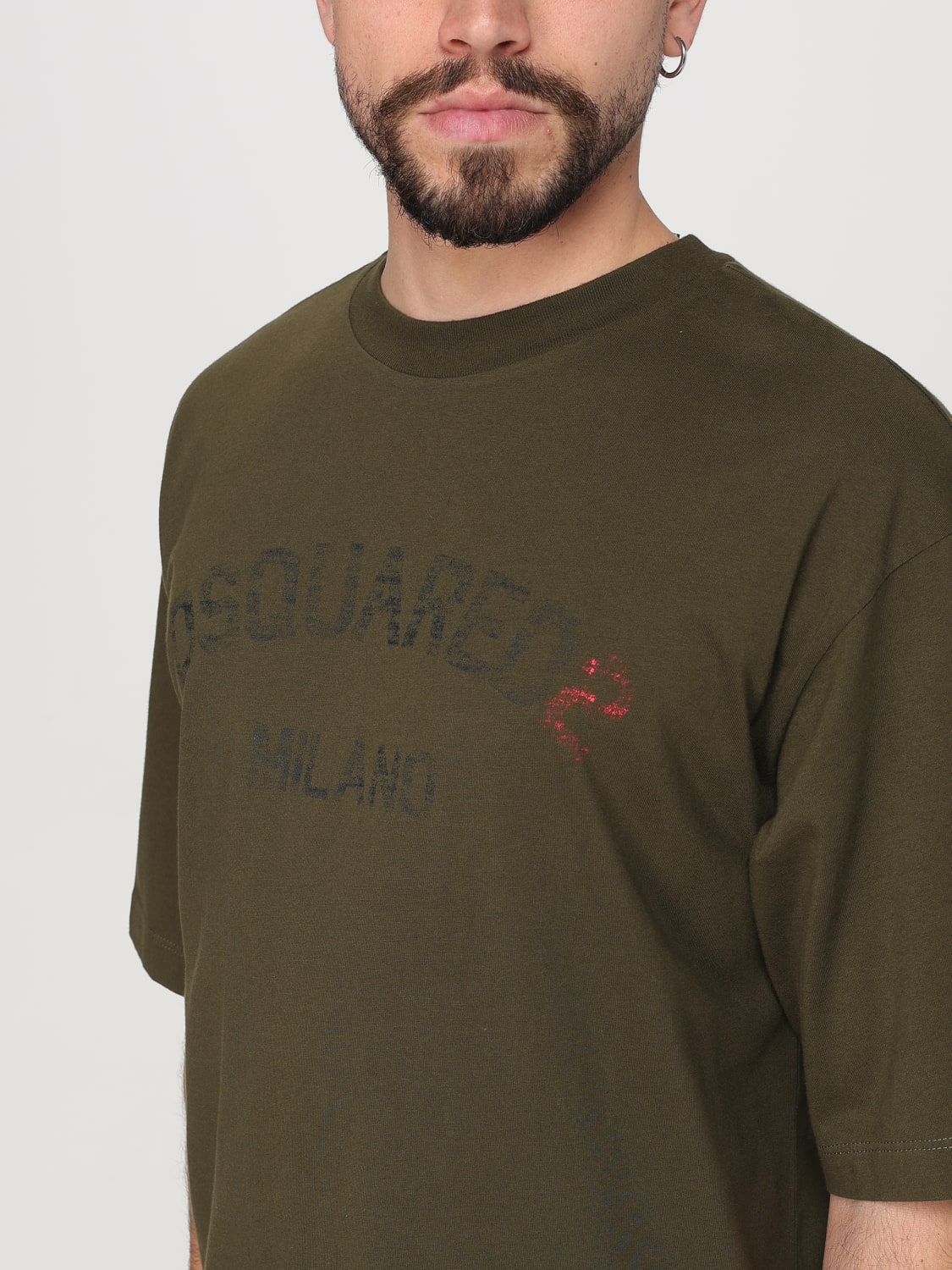 Tシャツ・カットソー DSQUARED2 Men T-shirt Military S74GD1399D20020 728 DSQUARED2: T-shirt men - Military | Dsquared2 t-shirt