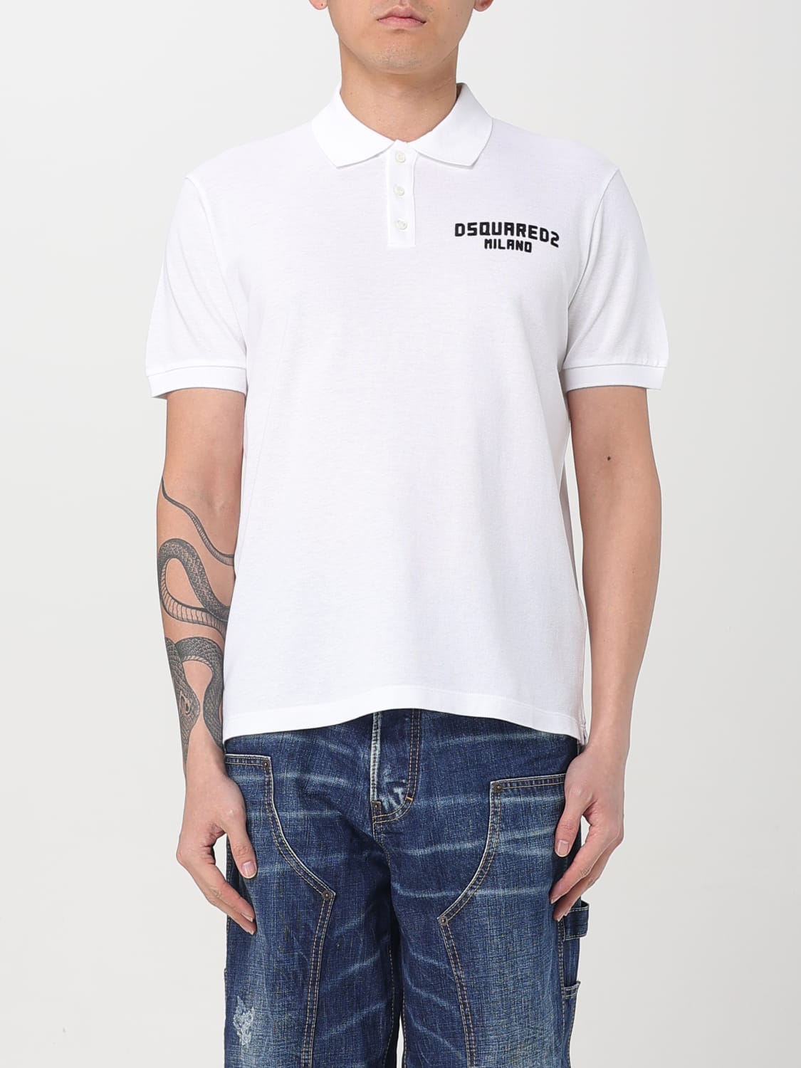 DSQUARED2 POLO: Polo herren Dsquared2, Weiß - Img 1