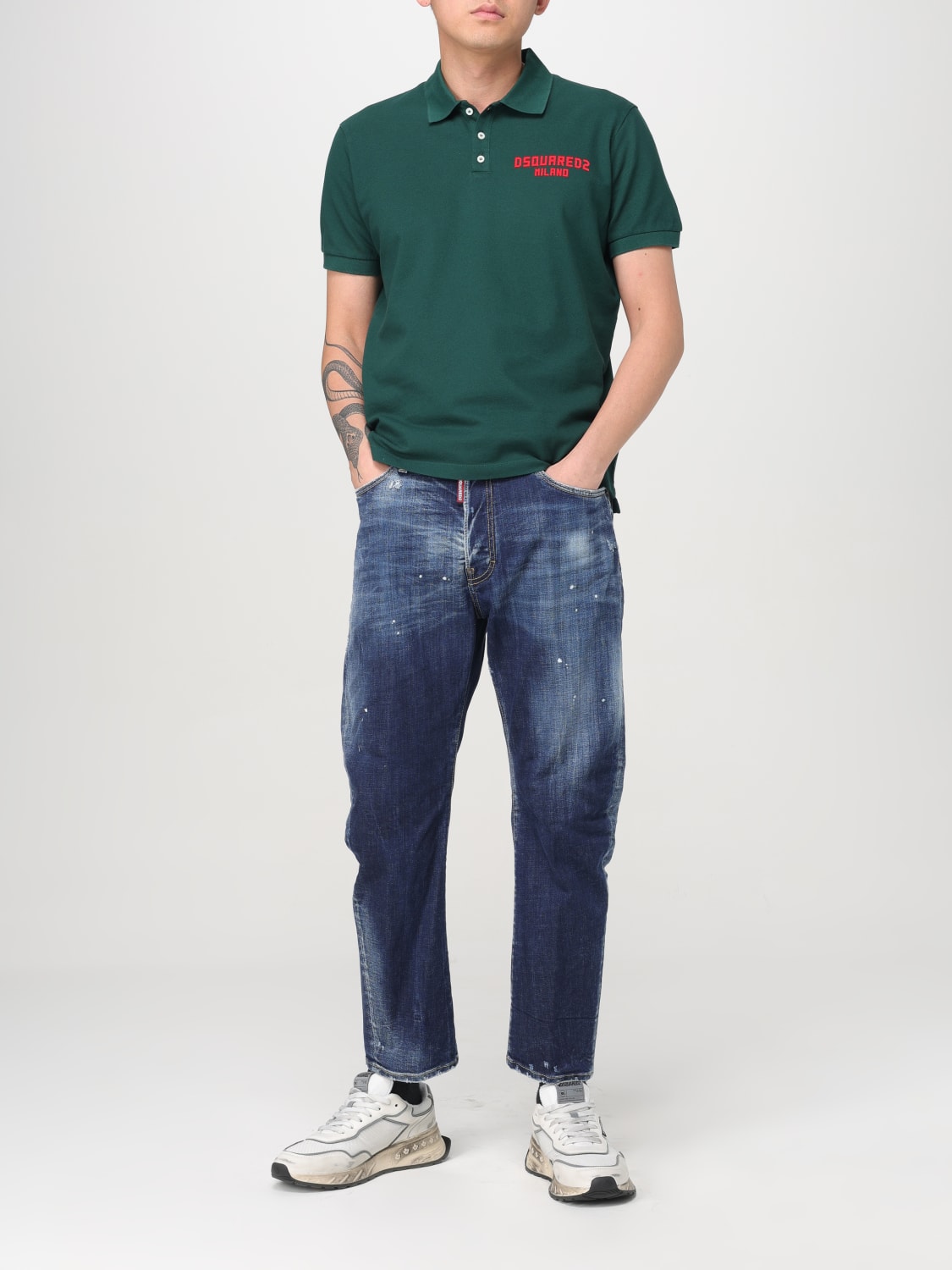 DSQUARED2 POLO: Polo hombre Dsquared2, Verde - Img 2