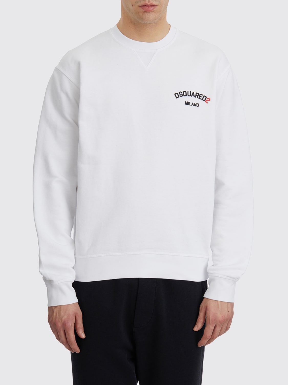 DSQUARED2 SWEATSHIRT: Sweater men Dsquared2, White - Img 1