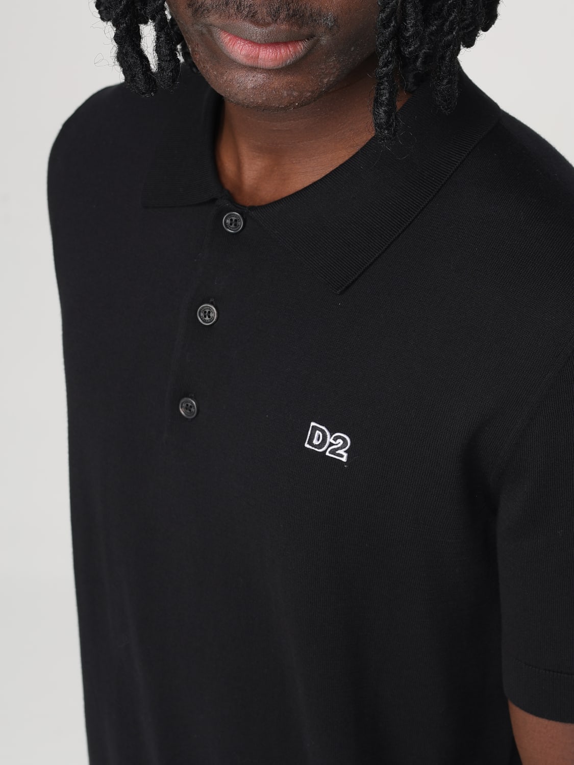 DSQUARED2 POLO SHIRT: Sweater men Dsquared2, Black - Img 3