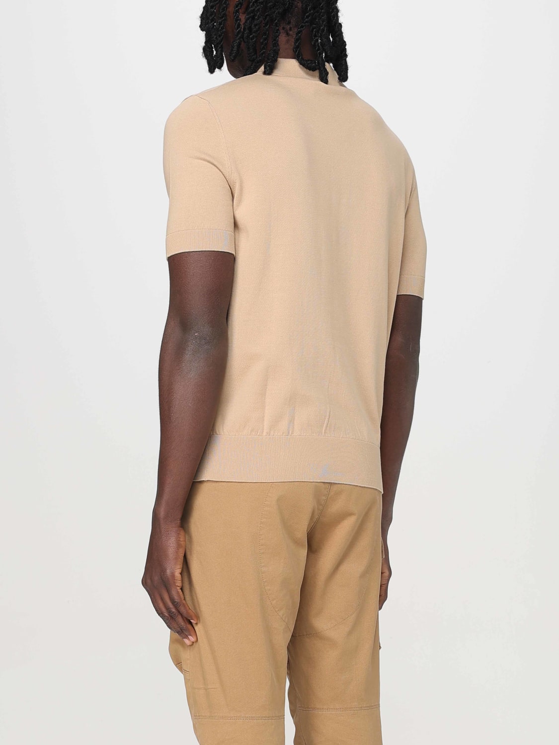 DSQUARED2 POLO SHIRT: Sweater men Dsquared2, Beige - Img 2