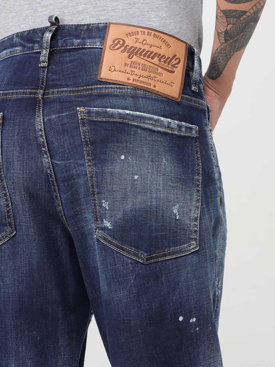 DSQUARED2 JEANS: Jeans hombre Dsquared2, Denim - Img 4