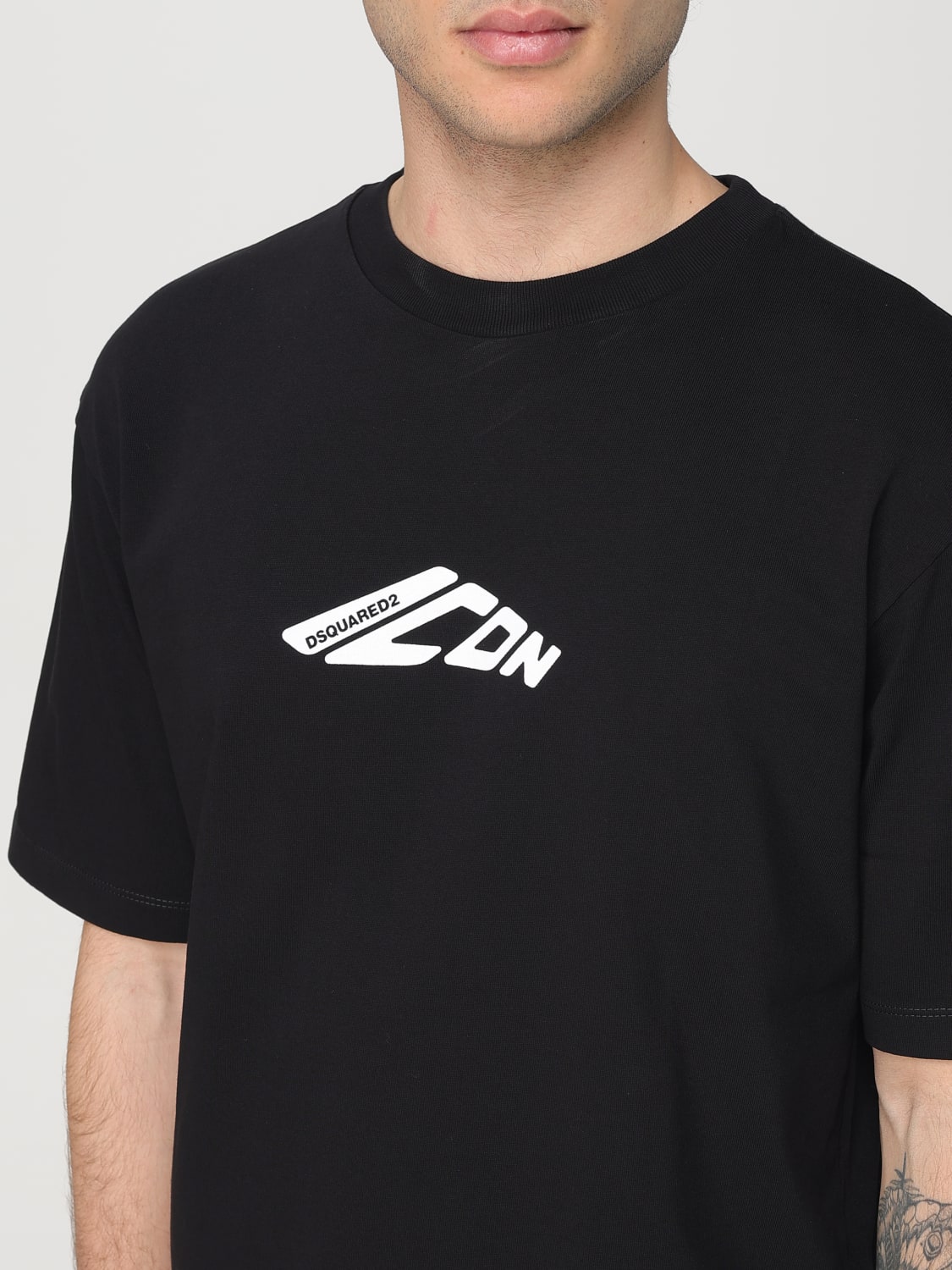 DSQUARED2 CAMISETA: Camiseta hombre Dsquared2, Negro - Img 3