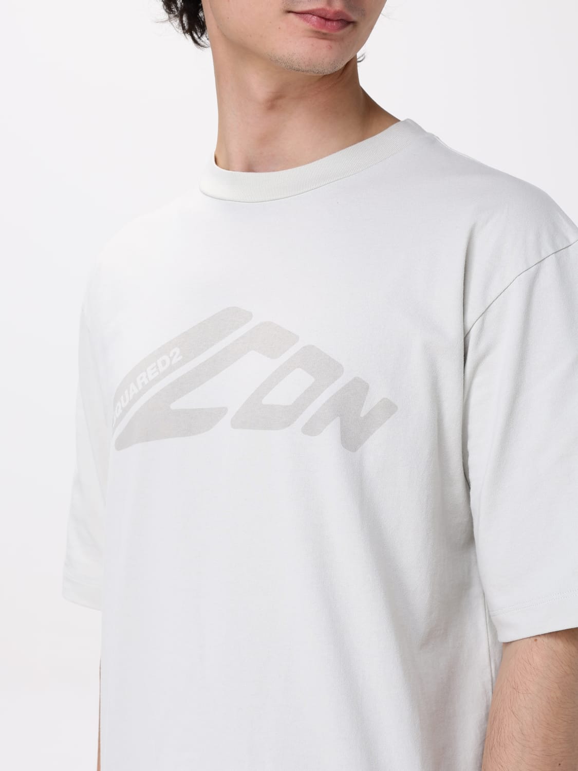 Tシャツ・カットソー DSQUARED2 Men T-shirt White S79GC0107S24583 729 DSQUARED2：Tシャツ メンズ - ホワイト | GIGLIO.COMオンライン