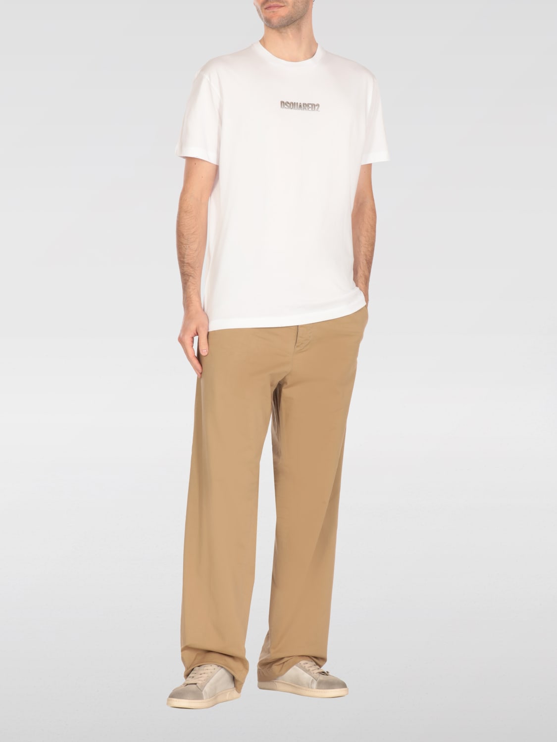 DSQUARED2 PANTS: Pants men Dsquared2, Beige - Img 2