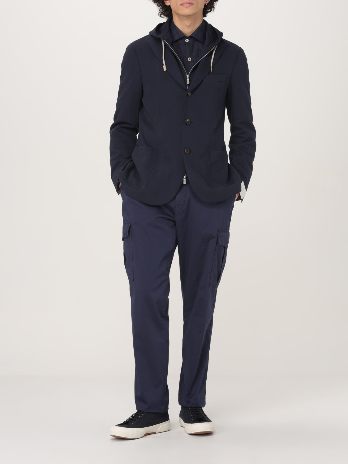 シャツ ELEVENTY Men Long Tops K75CAMH03 TES0I35308N Blue Blue long-sleeved shirt Eleventy - men - ELEVENTY