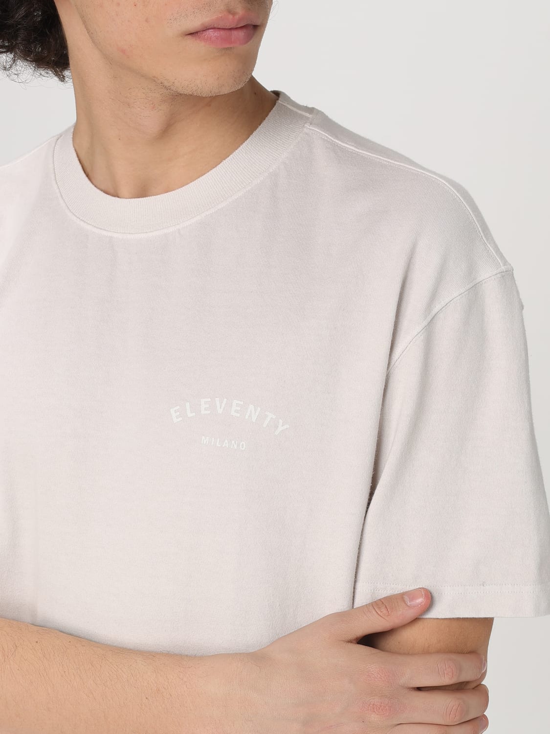 Tシャツ・カットソー ELEVENTY Men T-shirt Natural K75TSHK18TET0K024 02 ELEVENTY: T-shirt men - Natural | Eleventy t-shirt