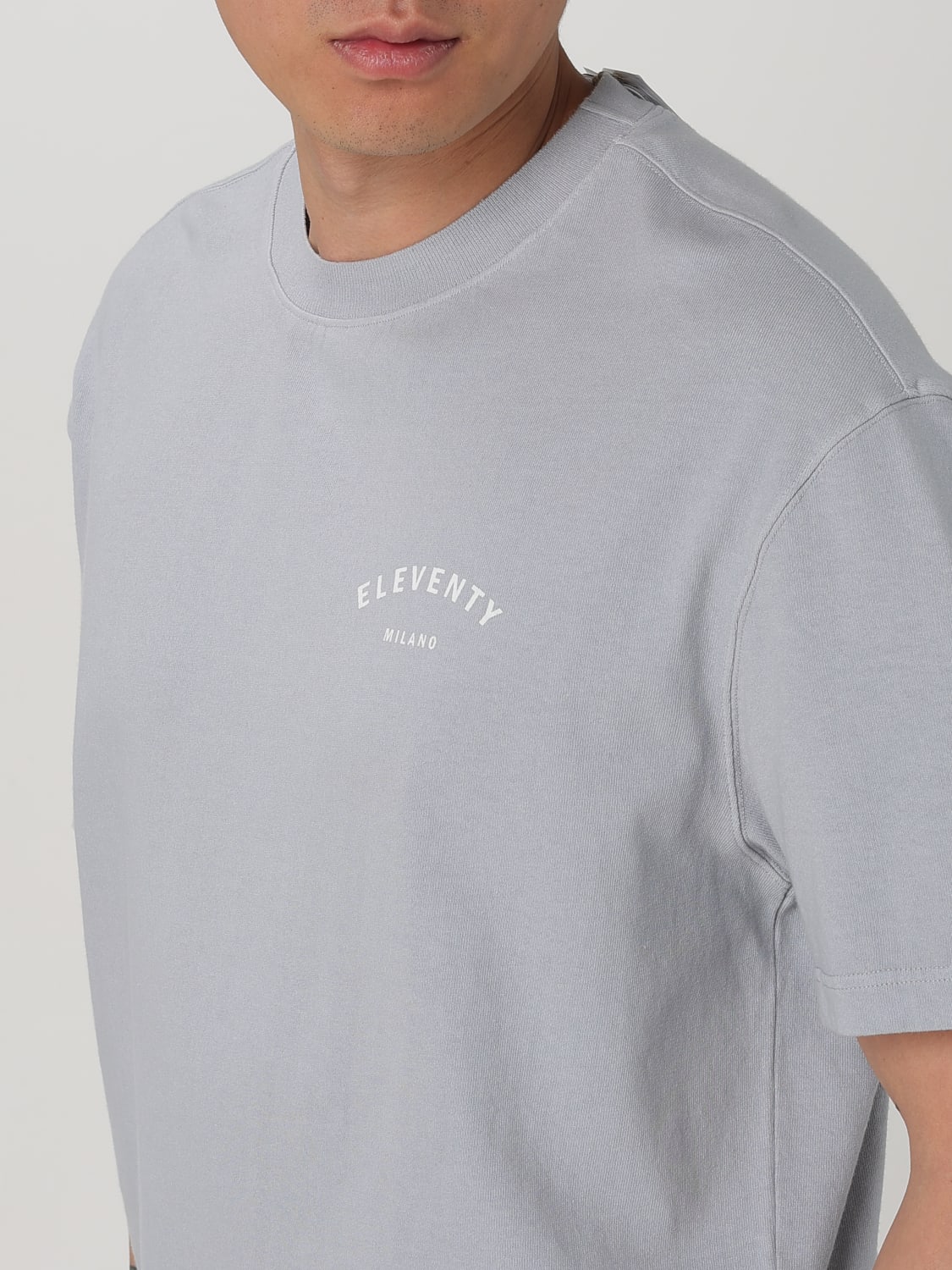 Tシャツ・カットソー ELEVENTY Men T-shirt Natural K75TSHK18TET0K024 02 ELEVENTY: T-shirt men - Dust | Eleventy t-shirt